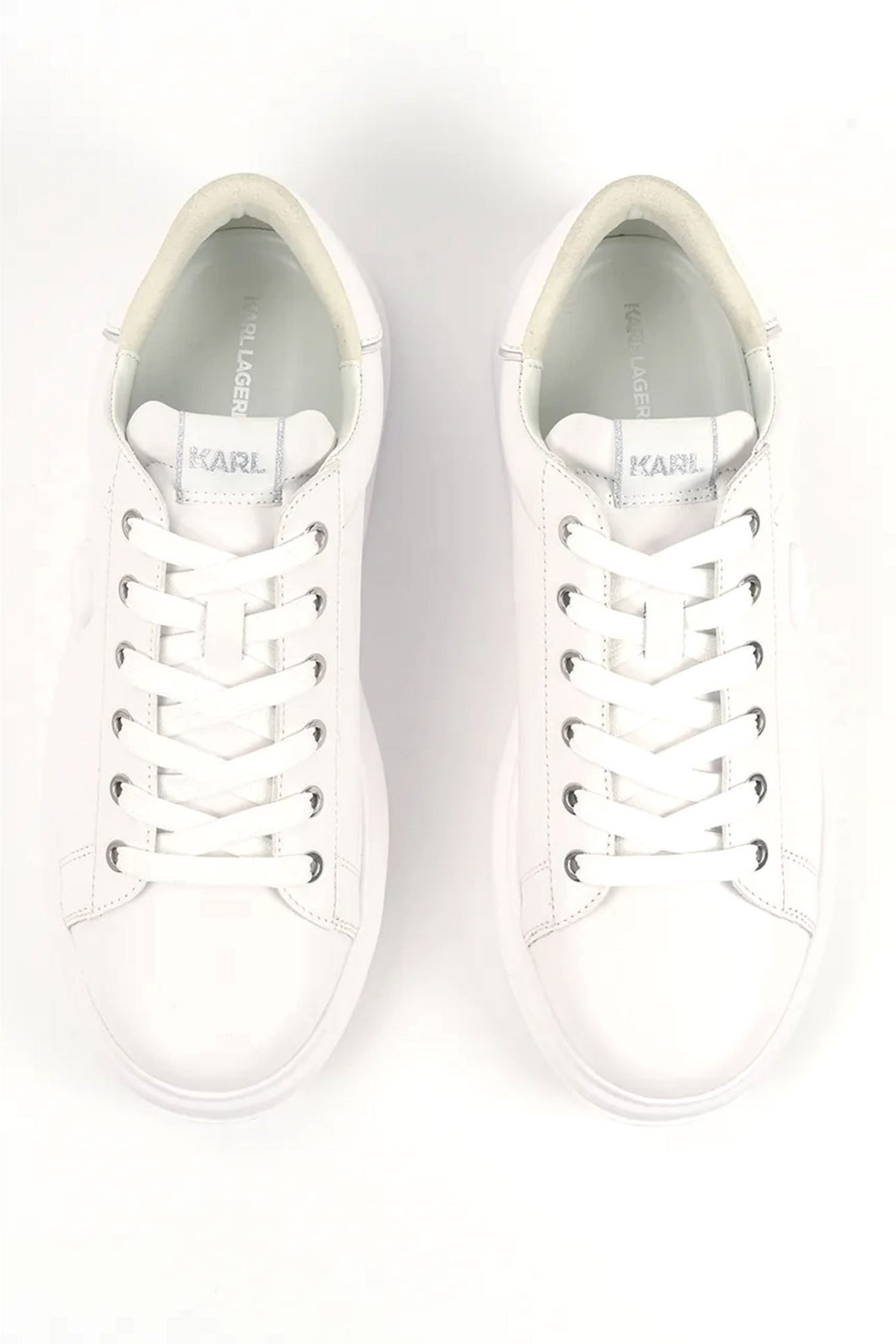 KARL LAGERFELD ΠΑΠΟΥΤΣΙΑ SNEAKERS KAPRI NFT RELIEF LO ΛΕΥΚΟ