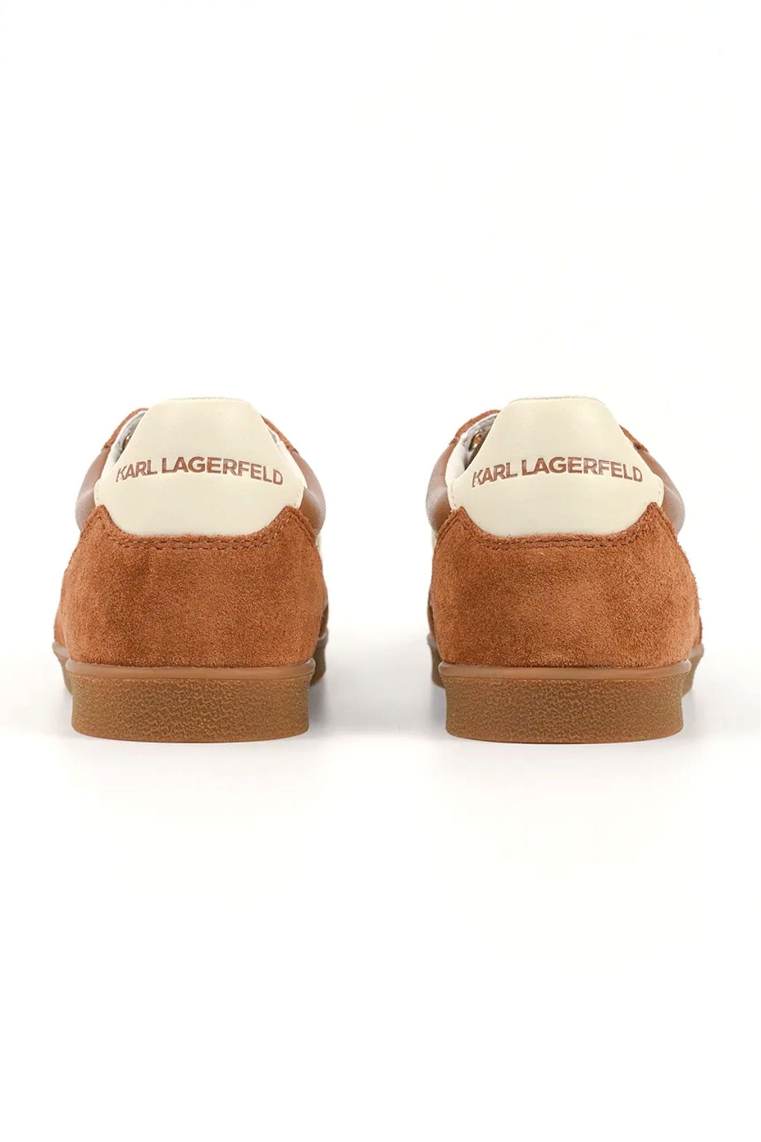 KARL LAGERFELD ΠΑΠΟΥΤΣΙΑ SNEAKERS KANDIDATE LO LACE ΔΕΡΜΑ/ΣΟΥΕΤ LOGO ΤΑΜΠΑ/ΛΕΥΚΟ