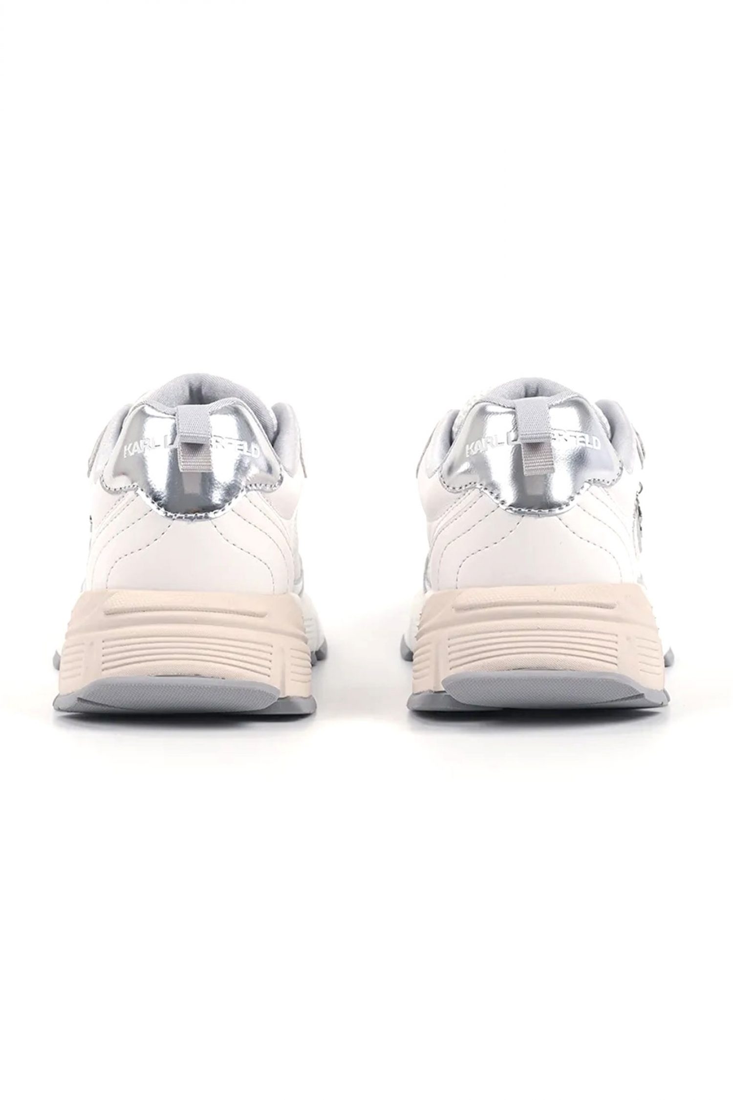 KARL LAGERFELD ΠΑΠΟΥΤΣΙΑ SNEAKERS ORION ΛΕΠΤΟΜΕΡΕΙΕΣ ΛΑΜΨΗΣ LOGO ΛΕΥΚΟ/ΑΣΗΜΙ