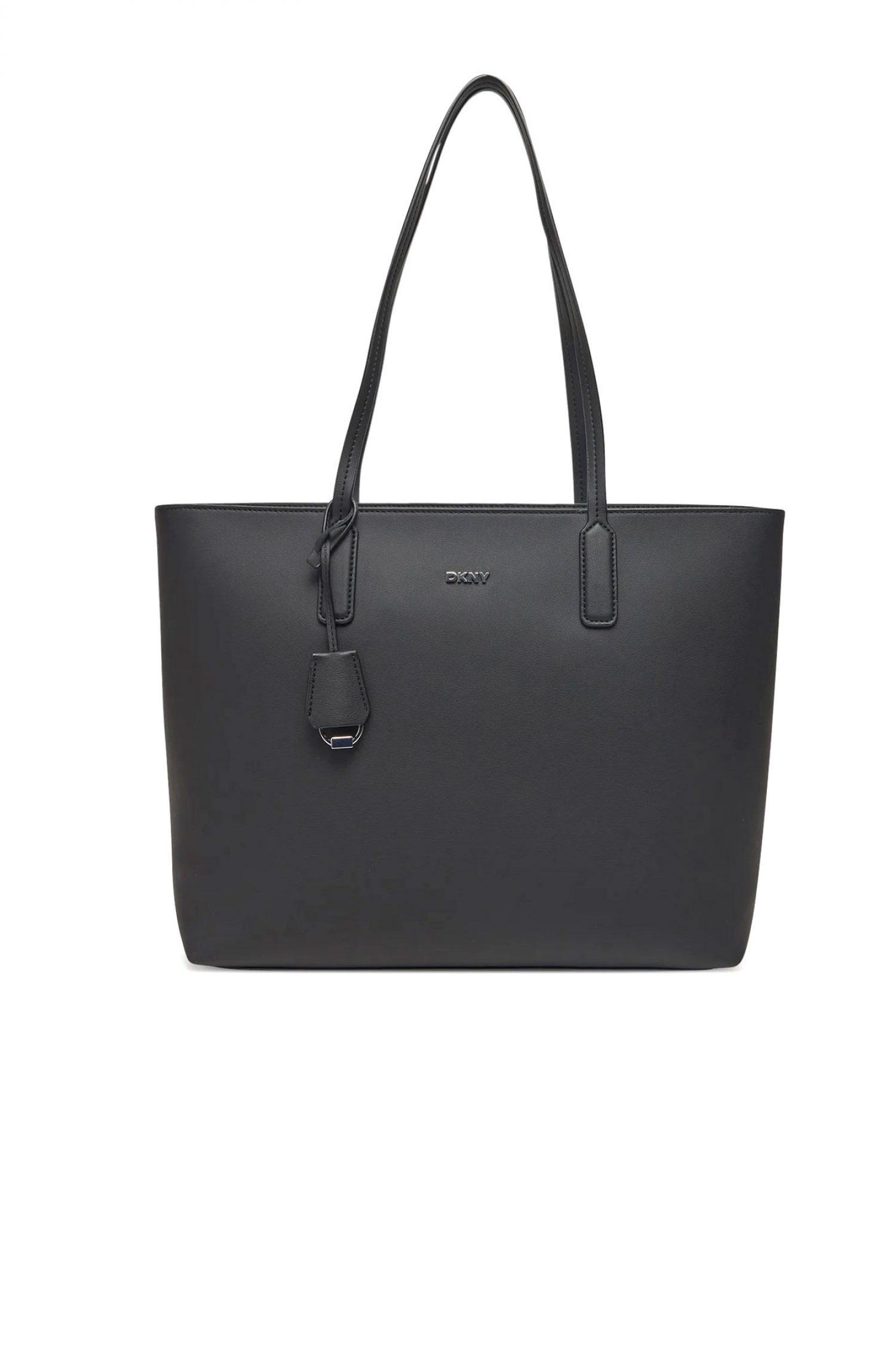 DKNY ΤΣΑΝΤΑ ΩΜΟΥ SAIGE EW TZ TOTE ΕΠΙΠΡΟΣΘΕΤΟ ΤΣΑΝΤΑΚΙ LOGO ΜΑΥΡΟ