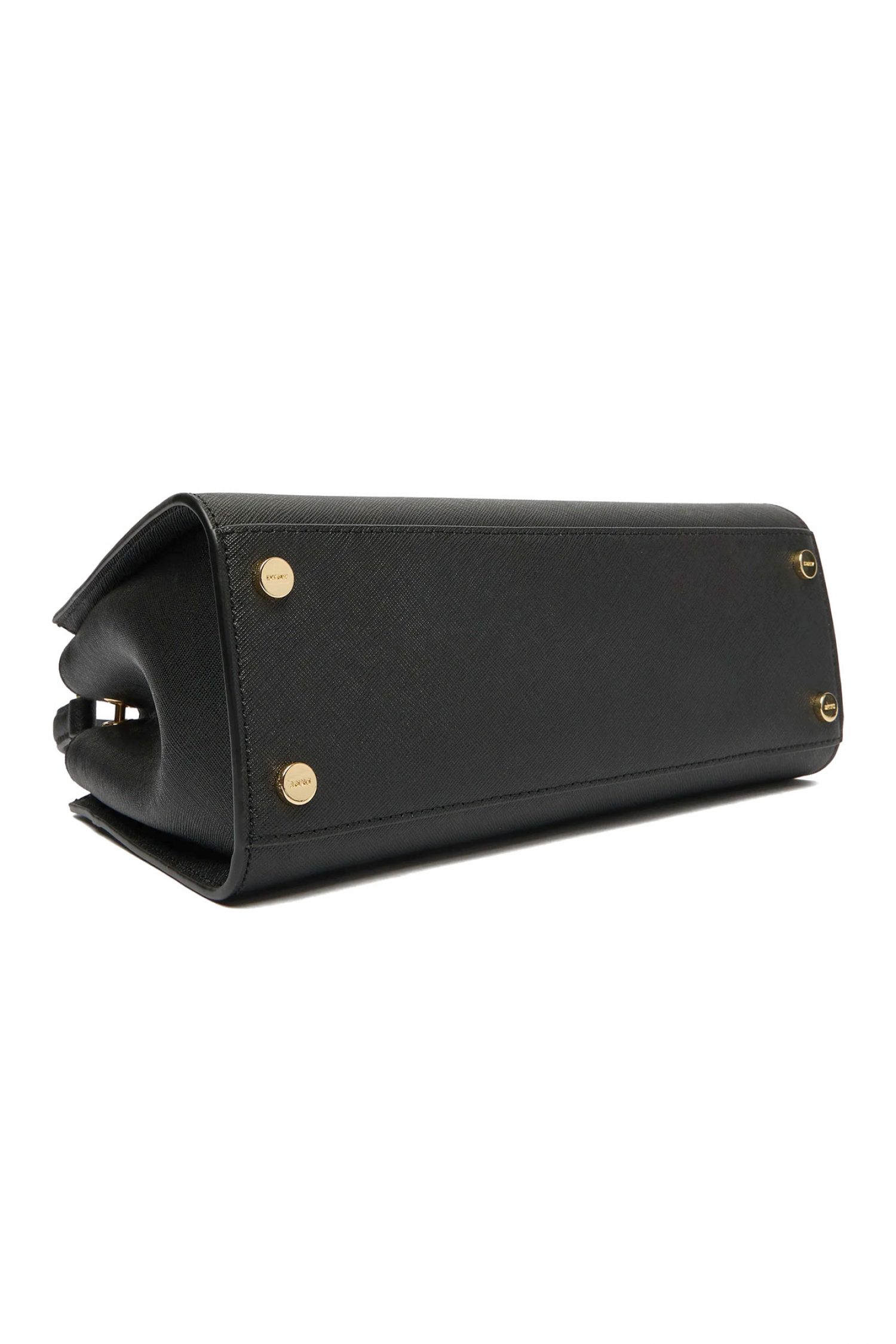 DKNY ΤΣΑΝΤΑ ΧΕΙΡΟΣ/CROSSBODY FOSTER MD SATCHEL ΔΕΡΜΑ LOGO ΜΑΥΡΟ