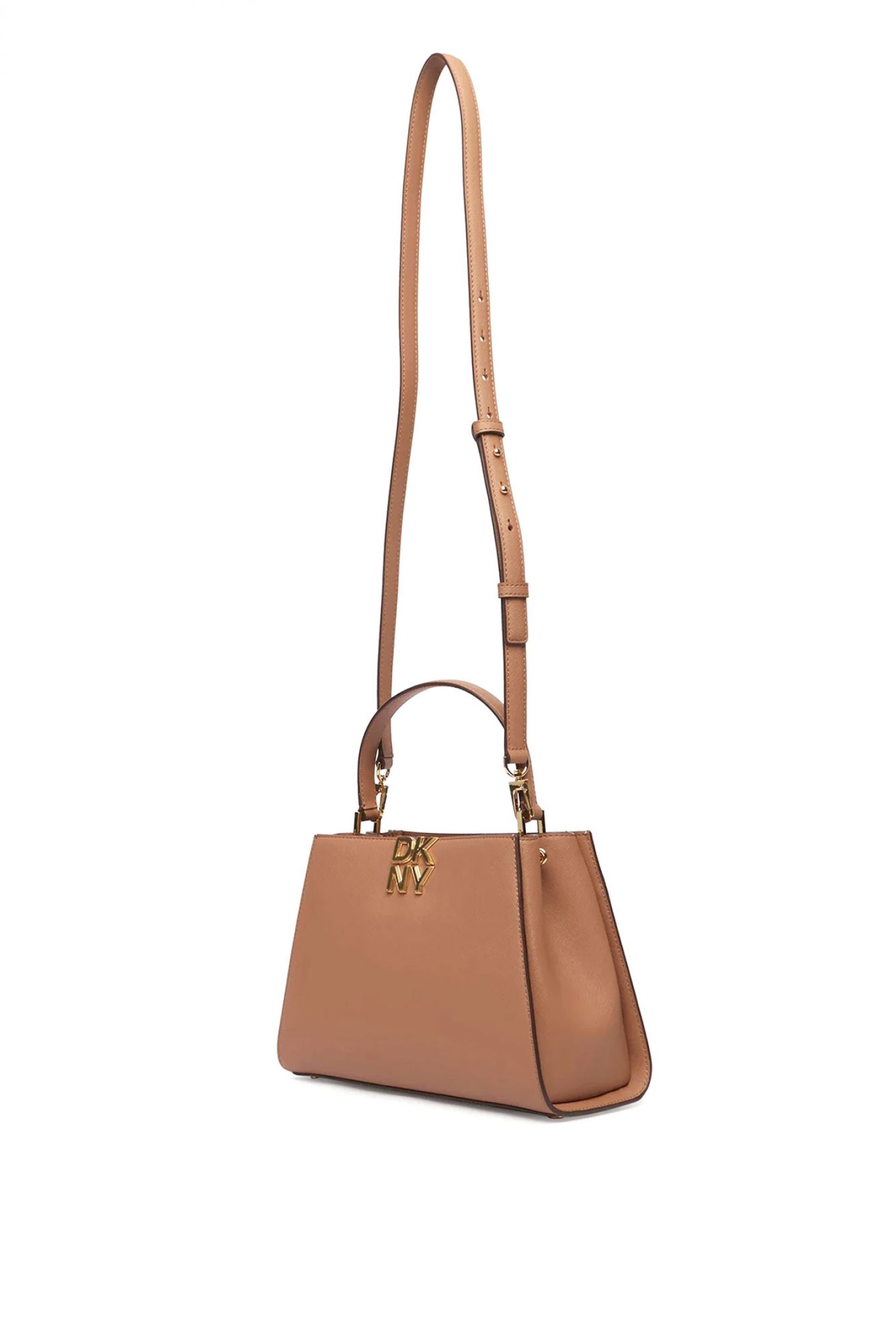 DKNY ΤΣΑΝΤΑ ΧΕΙΡΟΣ/CROSSBODY FOSTER SATCHEL ΔΕΡΜΑ LOGO ΤΑΜΠΑ