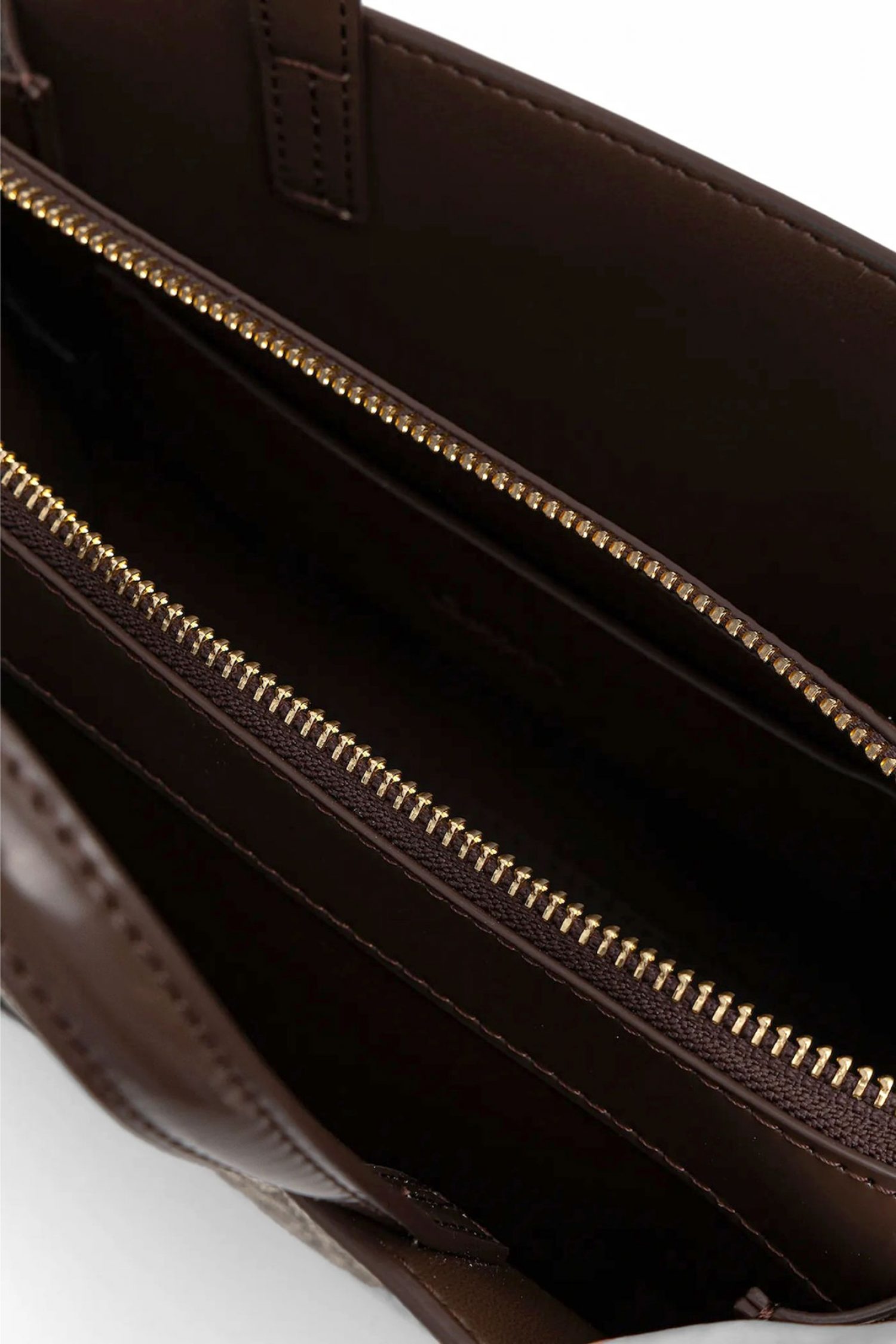 DKNY ΤΣΑΝΤΑ ΧΕΙΡΟΣ/CROSSBODY AVRIL SM SATCHEL ALL OVER LOGO ΚΑΦΕ