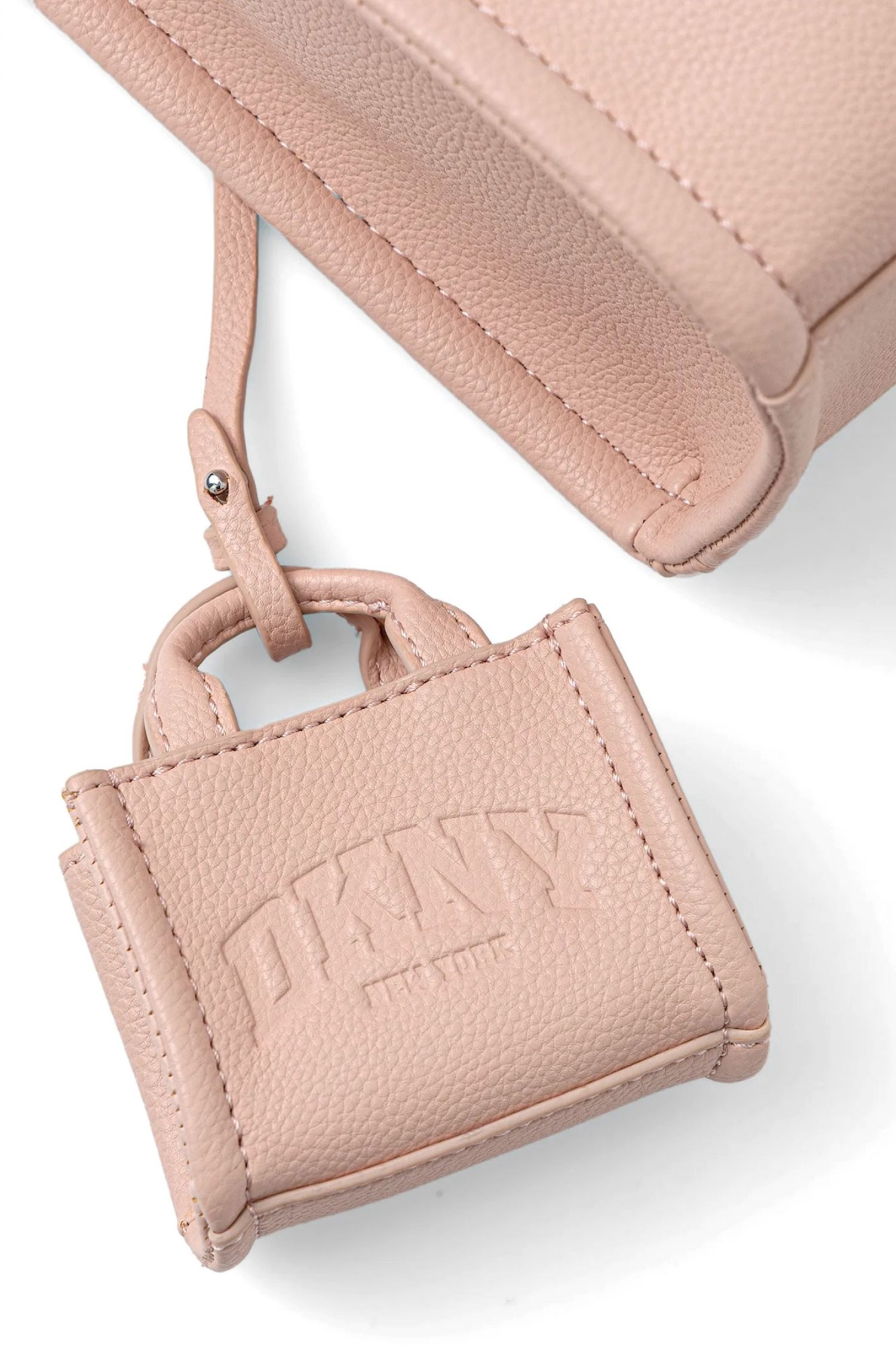 DKNY ΤΣΑΝΤΑ ΧΕΙΡΟΣ/CROSSBODY HADLEE SM TOTE LOGO ΡΟΖ