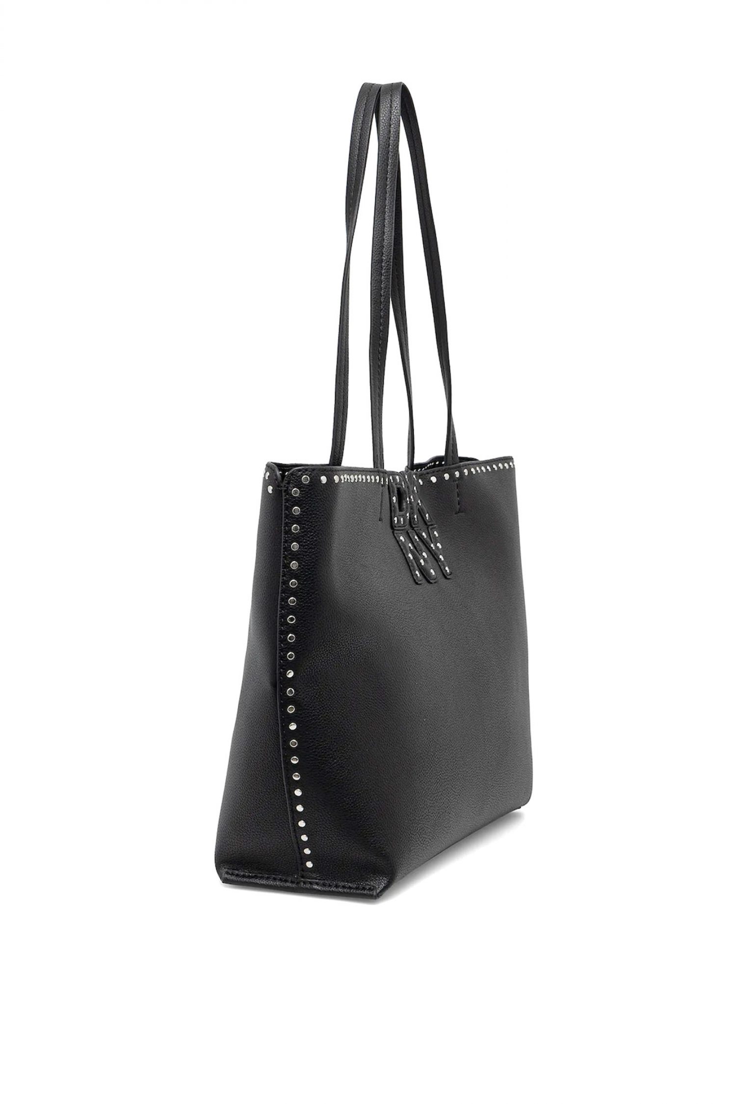 DKNY ΤΣΑΝΤΑ ΩΜΟΥ NICOLE TOTE LOGO ΤΡΟΥΚΣ ΜΑΥΡΟ