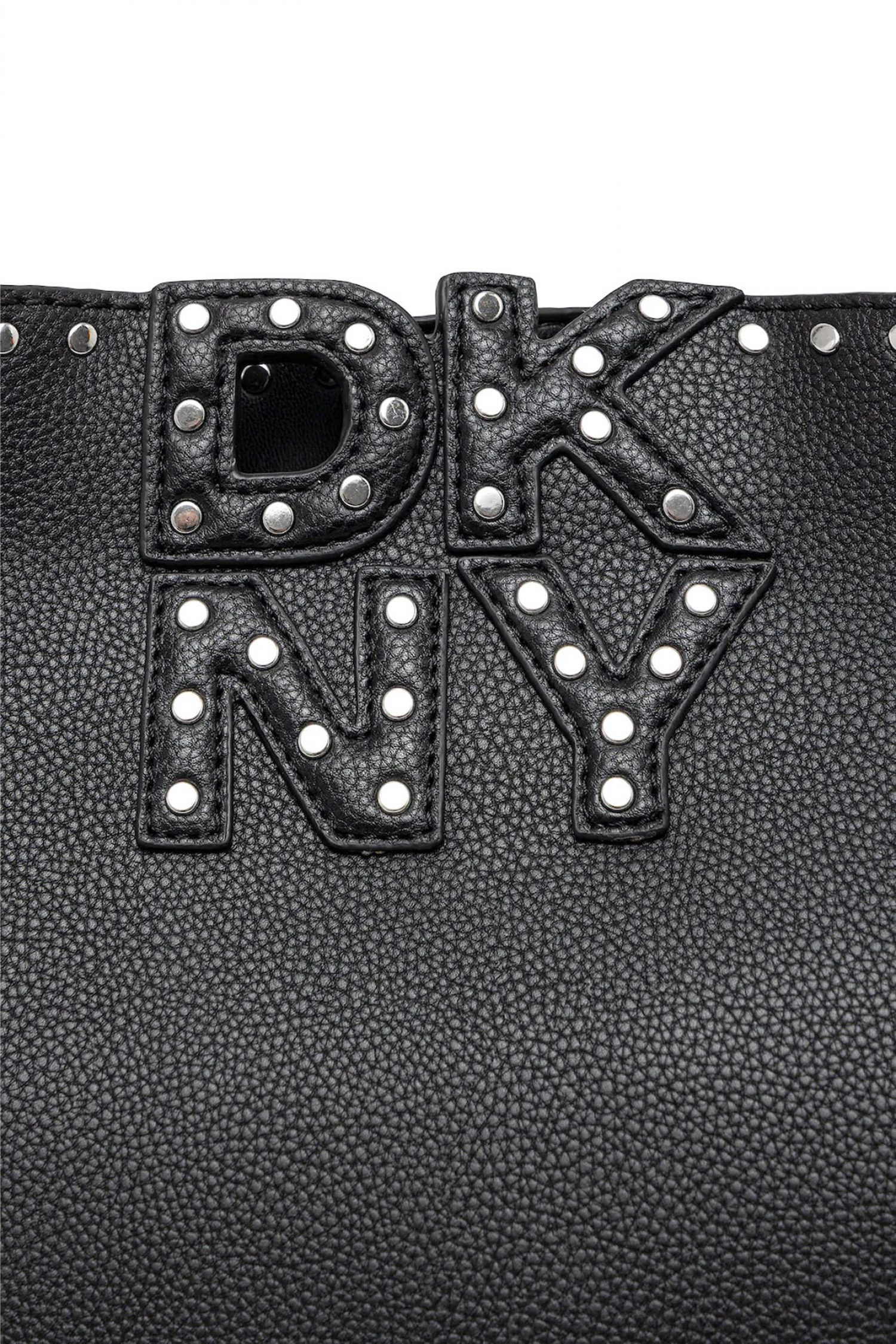 DKNY ΤΣΑΝΤΑ ΩΜΟΥ NICOLE TOTE LOGO ΤΡΟΥΚΣ ΜΑΥΡΟ
