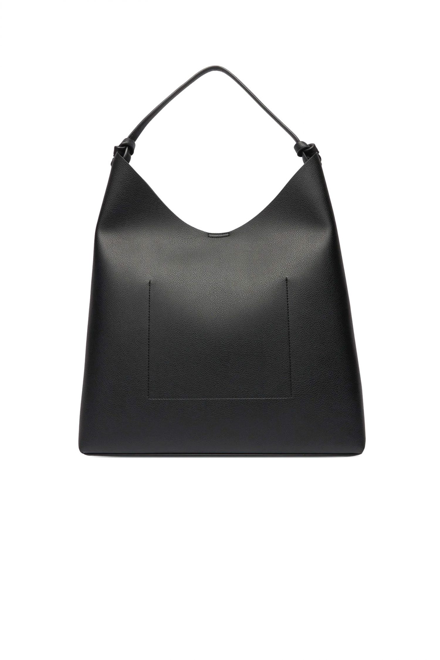 DKNY ΤΣΑΝΤΑ ΩΜΟΥ PAULA HOBOS ΕΠΙΠΡΟΣΘΕΤΟ ΤΣΑΝΤΑΚΙ LOGO ΜΑΥΡΟ