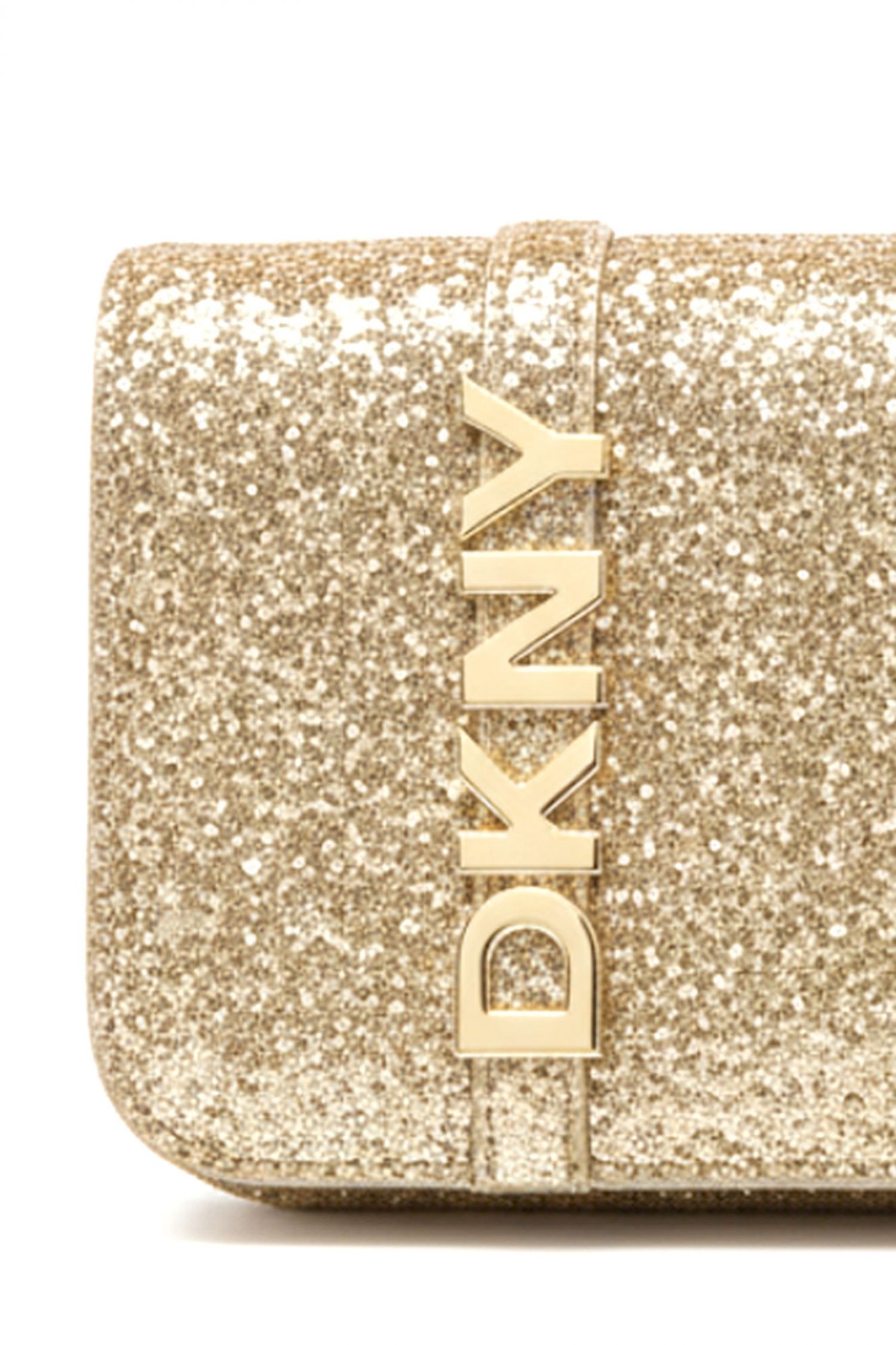 DKNY ΤΣΑΝΤΑ AVRIL SM FLAP CROSSBODY ΕΠΙΠΡΟΣΘΕΤΟ ΤΣΑΝΤΑΚΙ LOGO ΧΡΥΣΟ