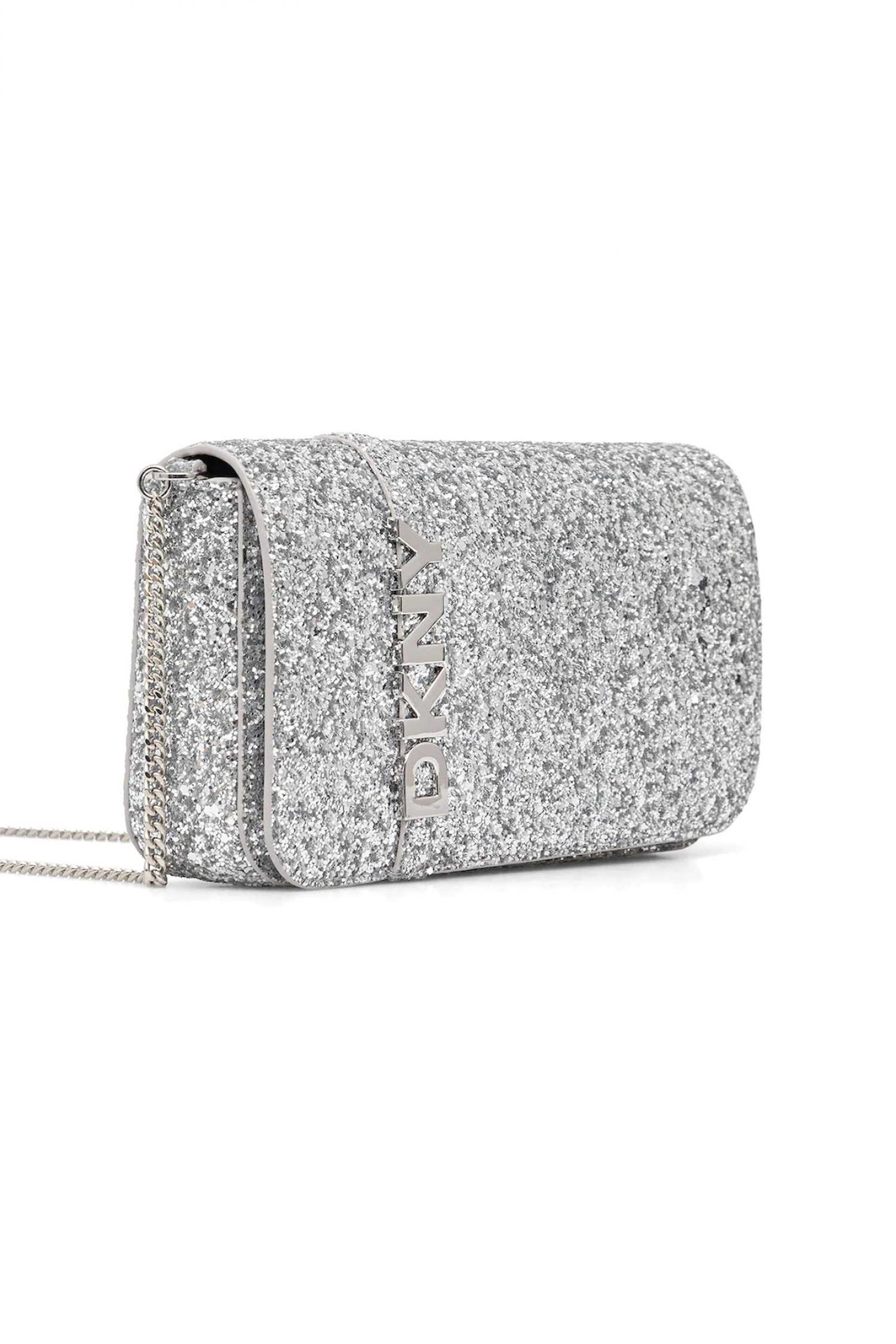 DKNY ΤΣΑΝΤΑ AVRIL SM FLAP CROSSBODY ΕΠΙΠΡΟΣΘΕΤΟ ΤΣΑΝΤΑΚΙ LOGO ΑΣΗΜΙ