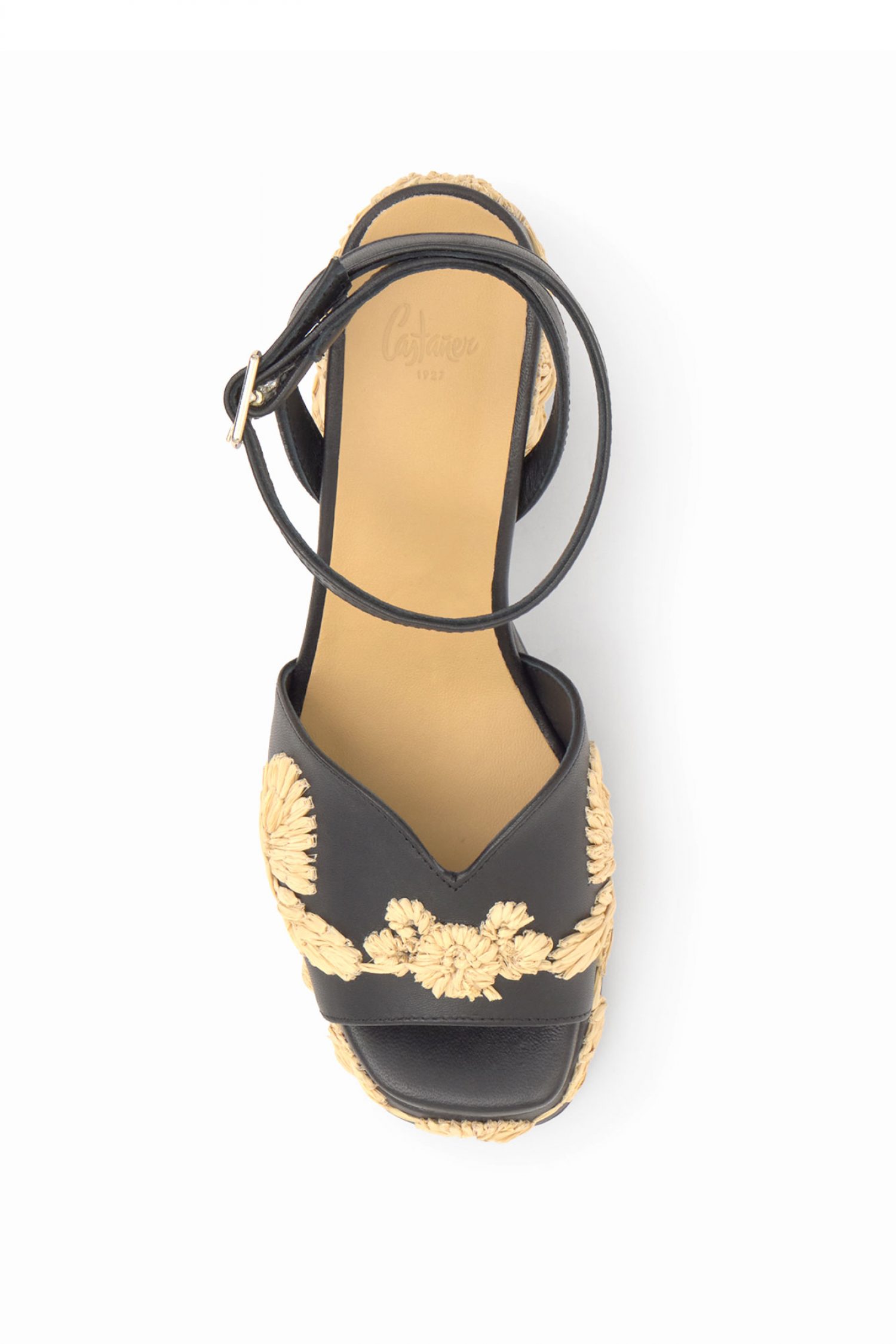 CASTANER ΠΑΠΟΥΤΣΙΑ ΠΕΔΙΛΑ VASILIA ΑΝΑΓΛΥΦΑ ΣΧΕΔΙΑ ΜΕ ΨΑΘΑ ΜΑΥΡΟ