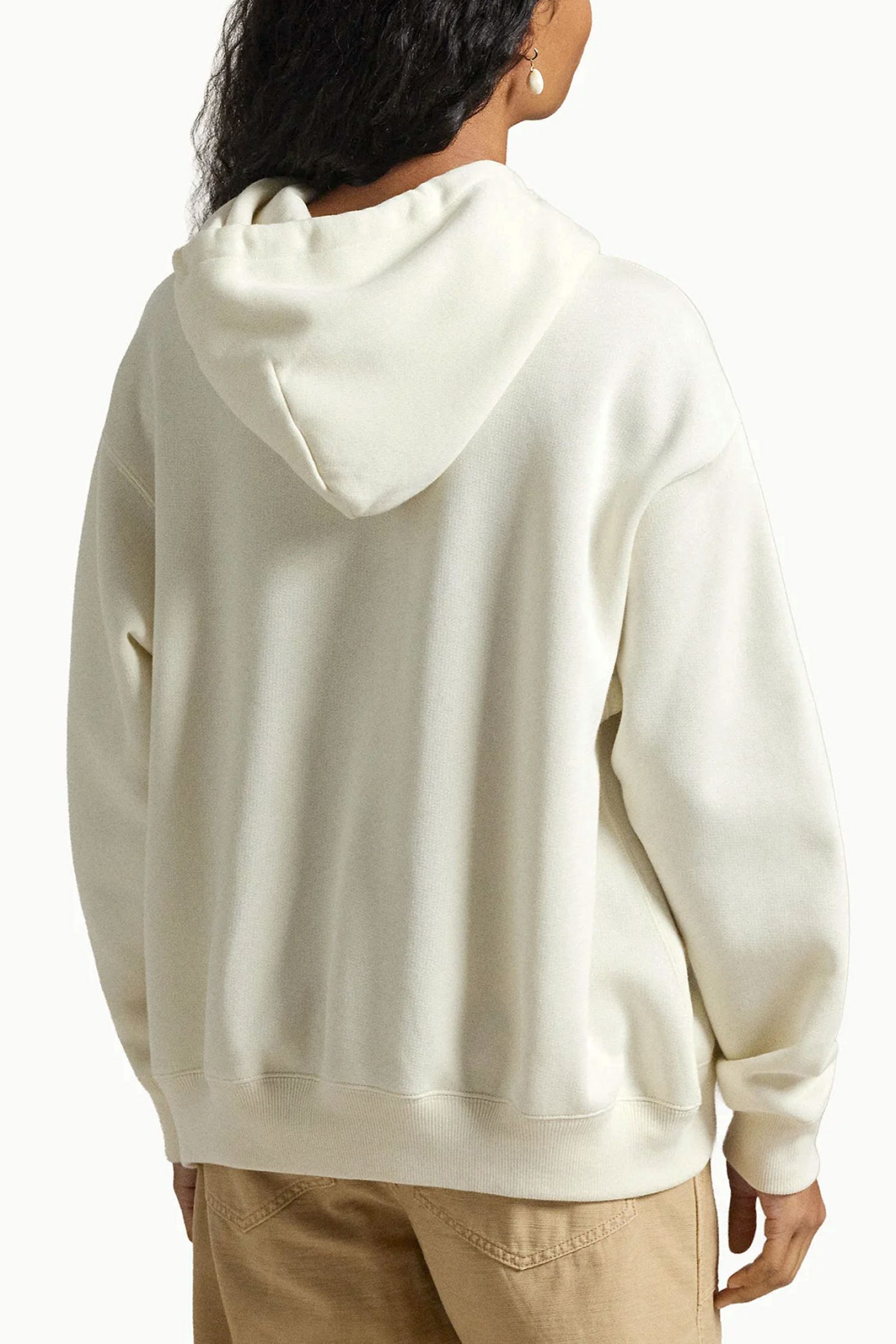 RALPH LAUREN ΦΟΥΤΕΡ HOODIE CLASSICS PRCH CR FRN BR HD LOGO ΕΚΡΟΥ φωτογραφία