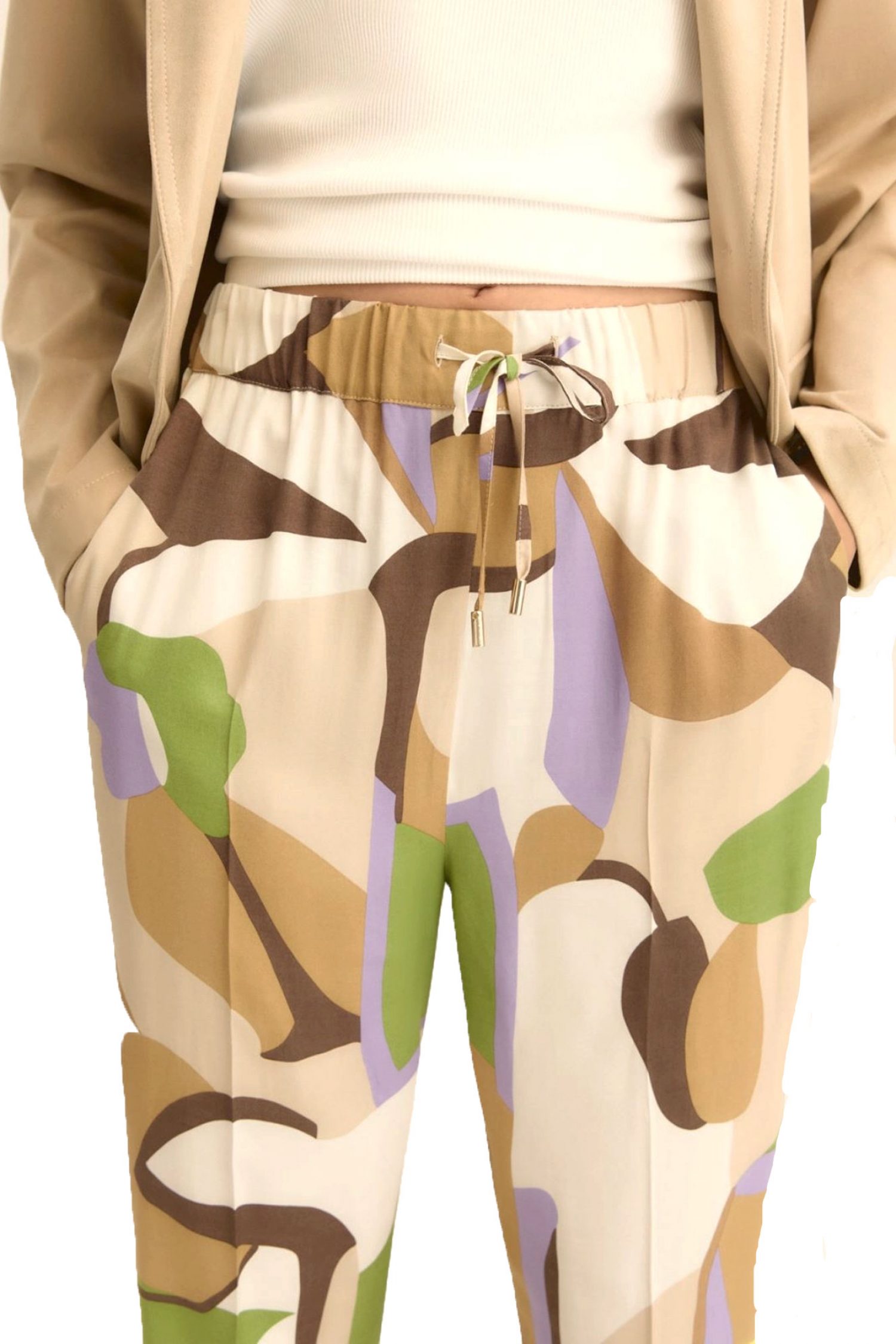 MARELLA EMME ΠΑΝΤΕΛΟΝΙ ΕΜΠΡΙΜΕ EMMOSSO ΛΑΣΤΙΧΟ ΜΕΣΗ ΠΟΛΥΧΡΩΜΟ