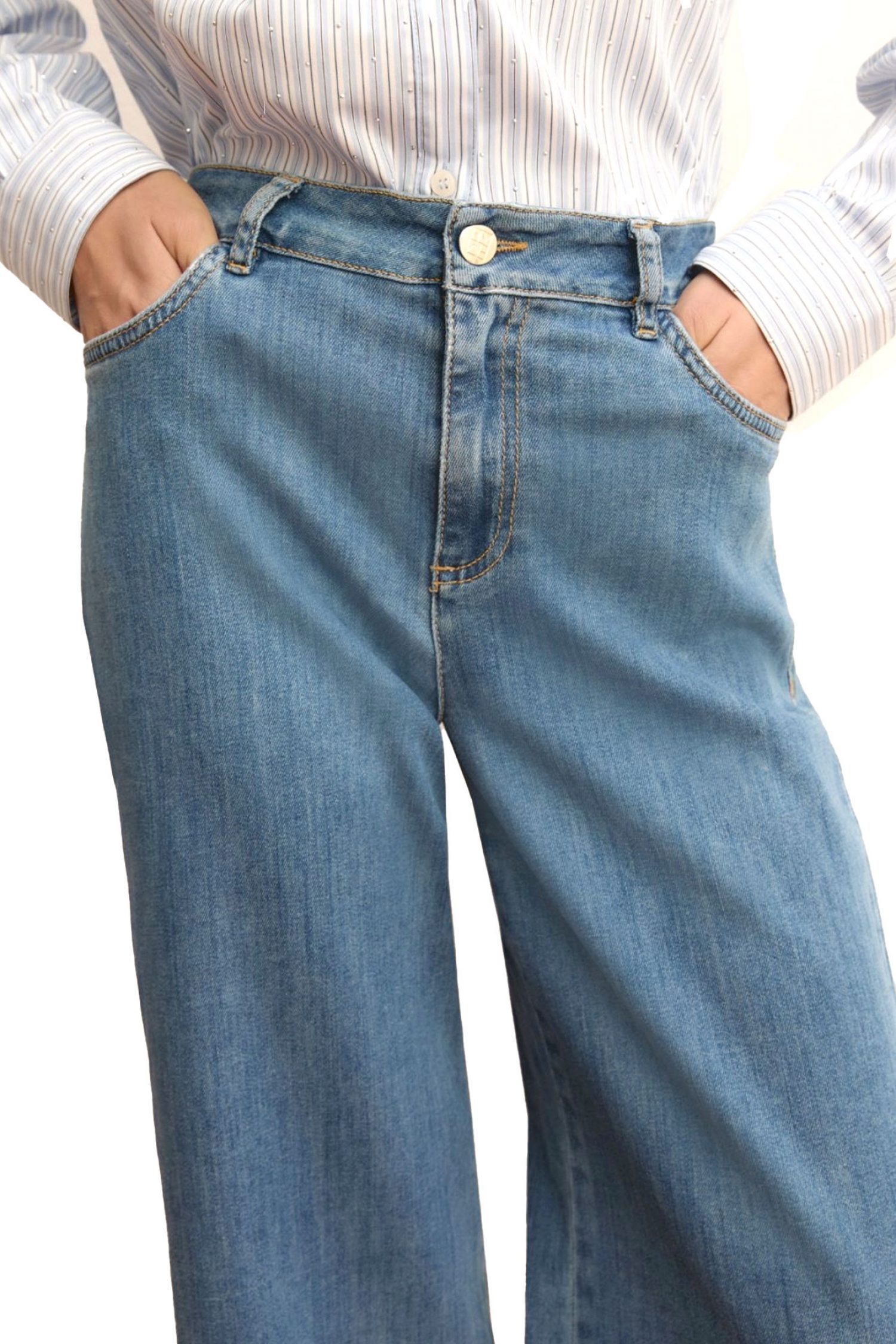 MARELLA EMME ΠΑΝΤΕΛΟΝΙ JEANS EMMDISCO ΜΠΛΕ