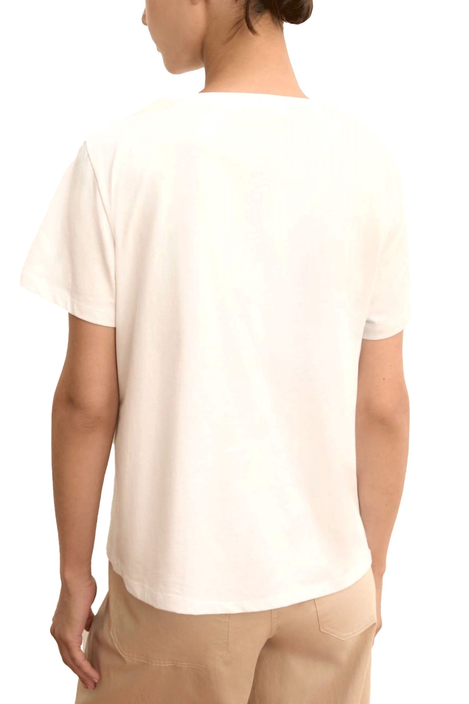 MARELLA EMME T-SHIRT EMMTEMA ΠΑΓΙΕΤΑ ΣΤΡΑΣ ΛΕΥΚΟ