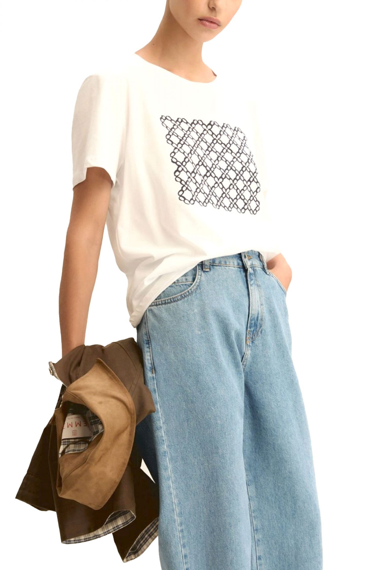 MARELLA EMME T-SHIRT EMMRACCONTO ΣΤΡΑΣ ΛΕΥΚΟ