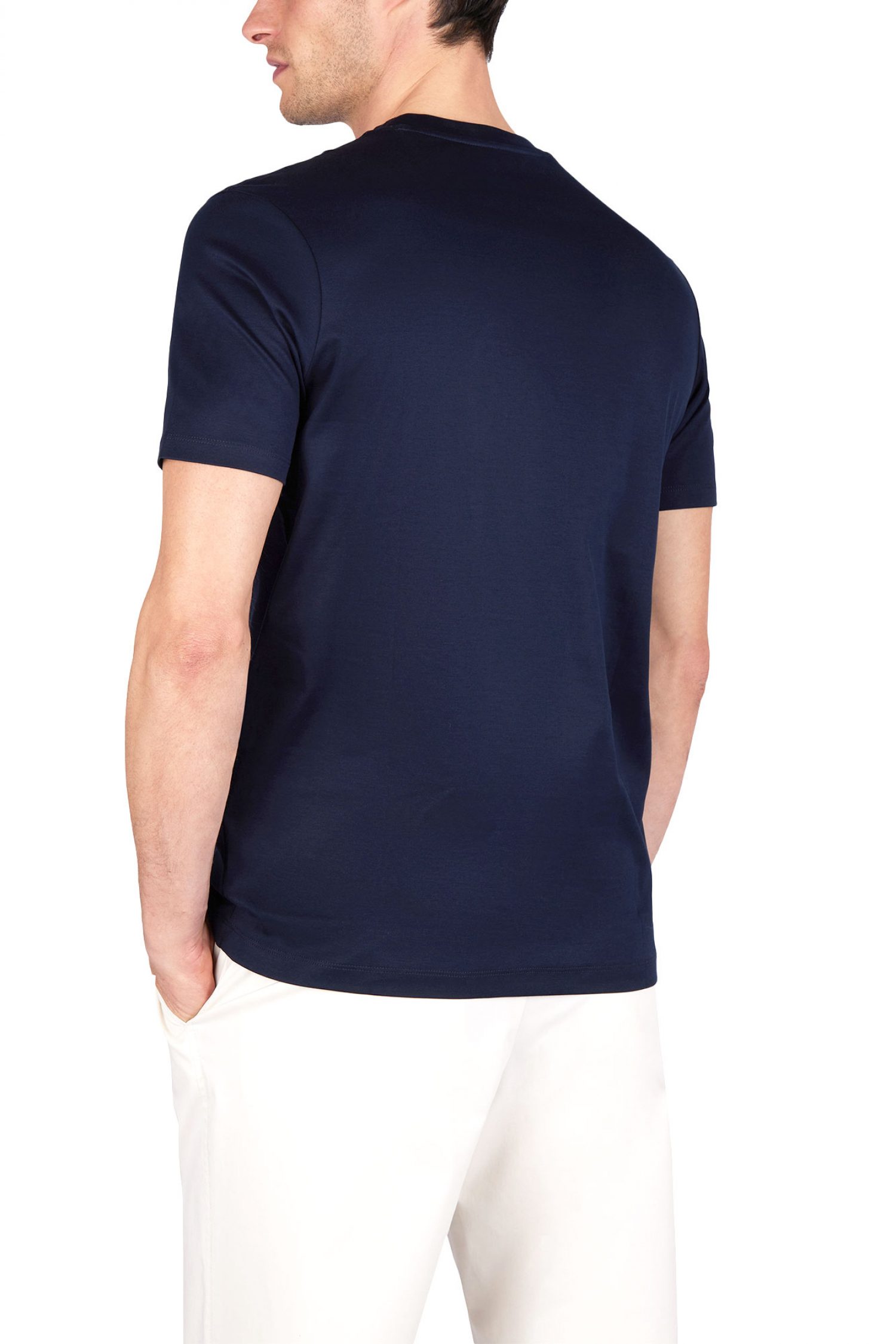 PAUL&SHARK T-SHIRT CREW NECK AQUA TOUCH LOGO ΜΠΛΕ