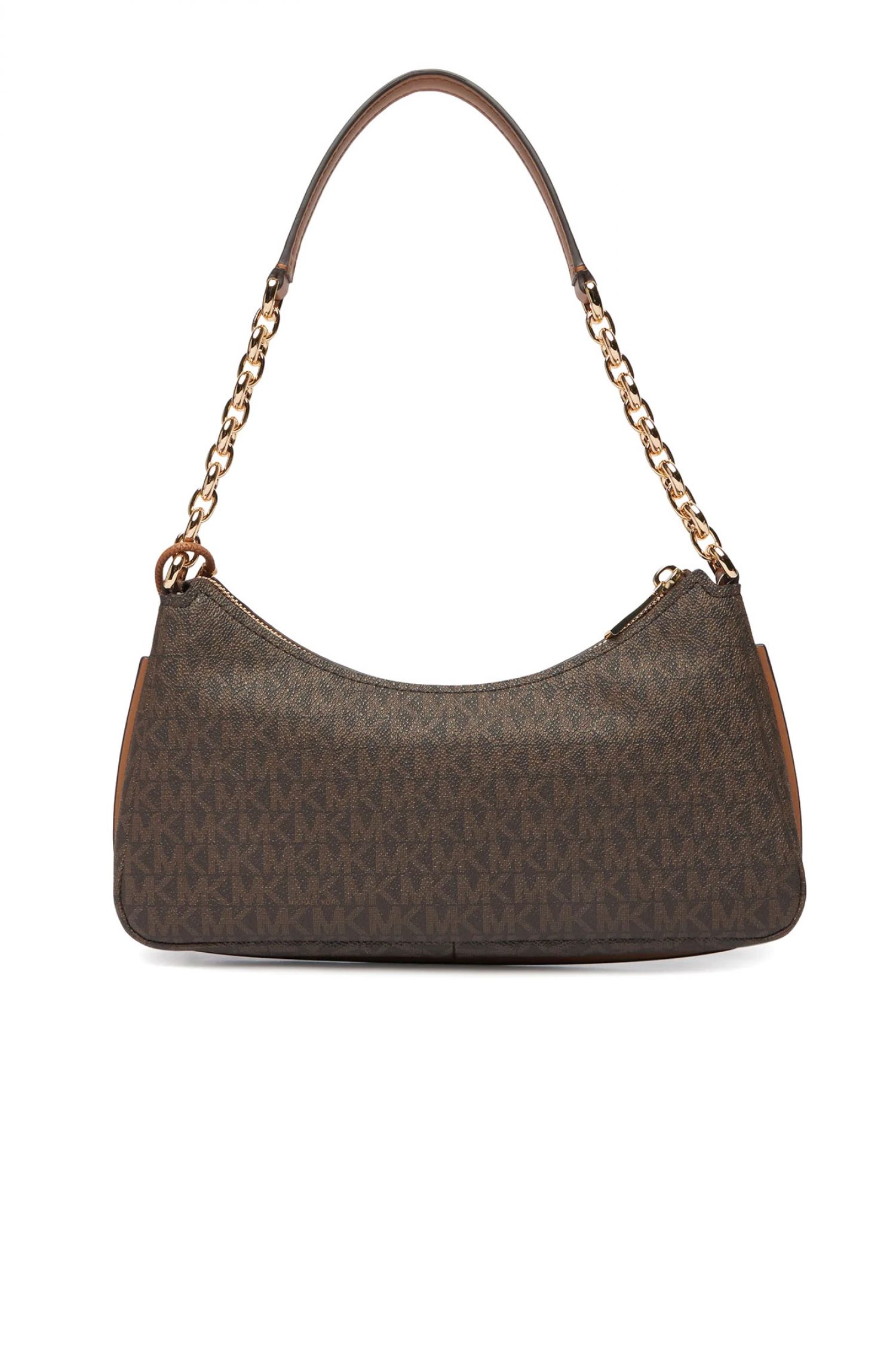 MICHAEL KORS ΤΣΑΝΤΑΚΙ ΩΜΟΥ NOLITA METAΛΛΙΚΟ LOGO ΚΑΦΕ/ΤΑΜΠΑ