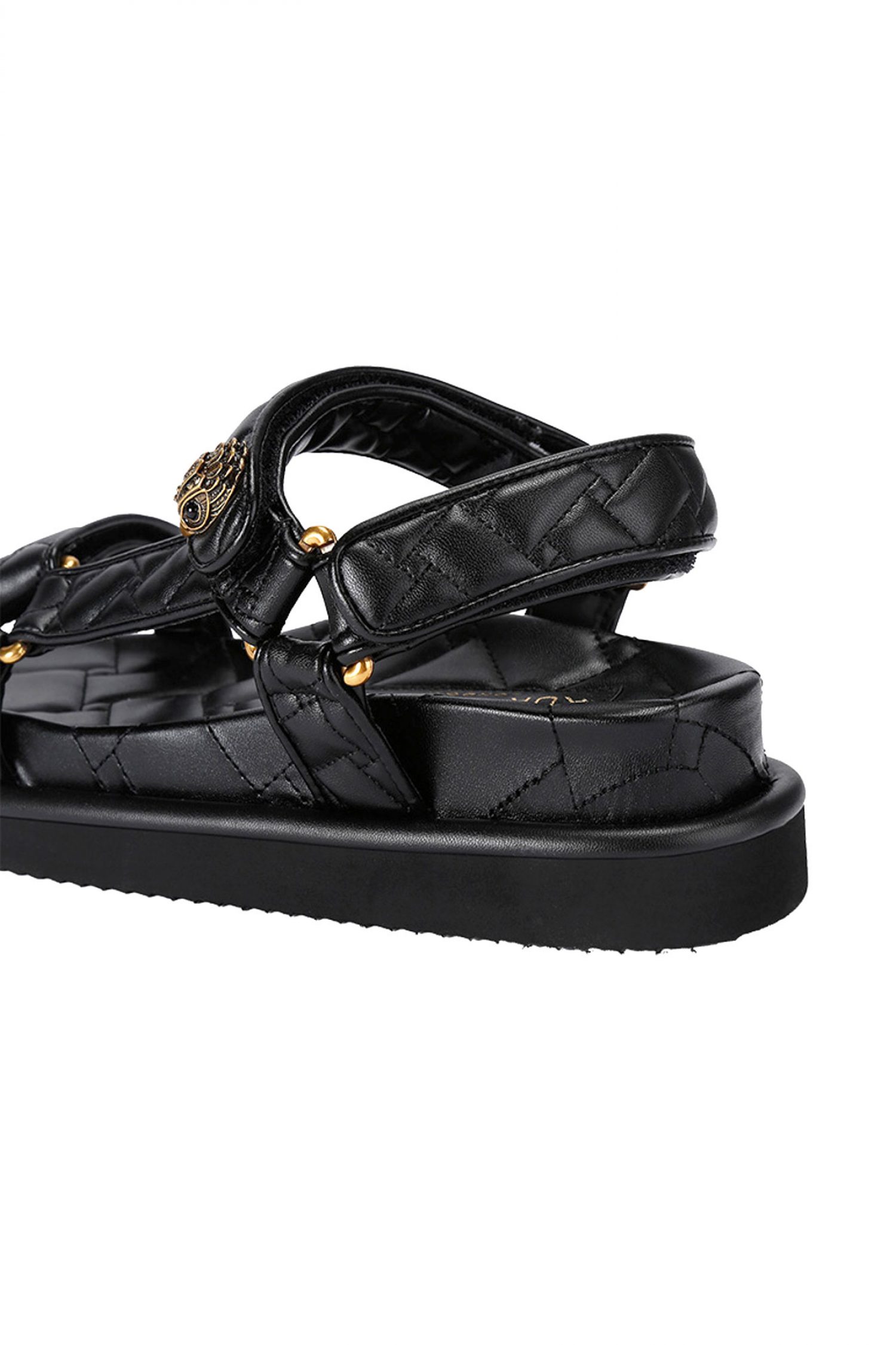 KURT GEIGER ΠΑΠΟΥΤΣΙΑ ΠΕΔΙΛΑ ΟRSON SANDAL ΚΑΠΙΤΟΝΕ LOGO MAYΡΟ φωτογραφία