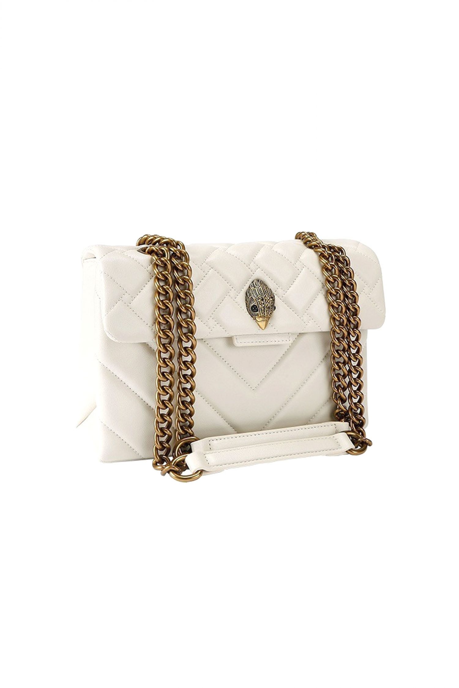 KURT GEIGER ΤΣΑΝΤΑ CROSSBODY/ΩΜΟΥ LEATHER KENSINGTON ΒΑG KAΠΙΤΟΝΕ AΛΥΣΙΔΑ LOGO ΜΠΕΖ φωτογραφία