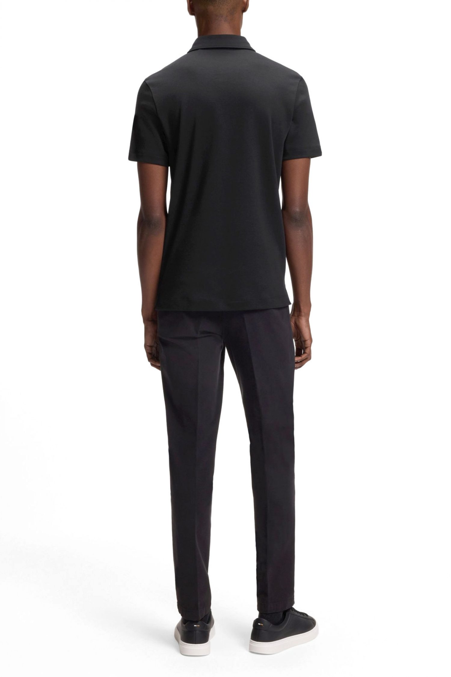 BOSS POLO SLIM FIT PALOSH 30 ΜΑΥΡΟ