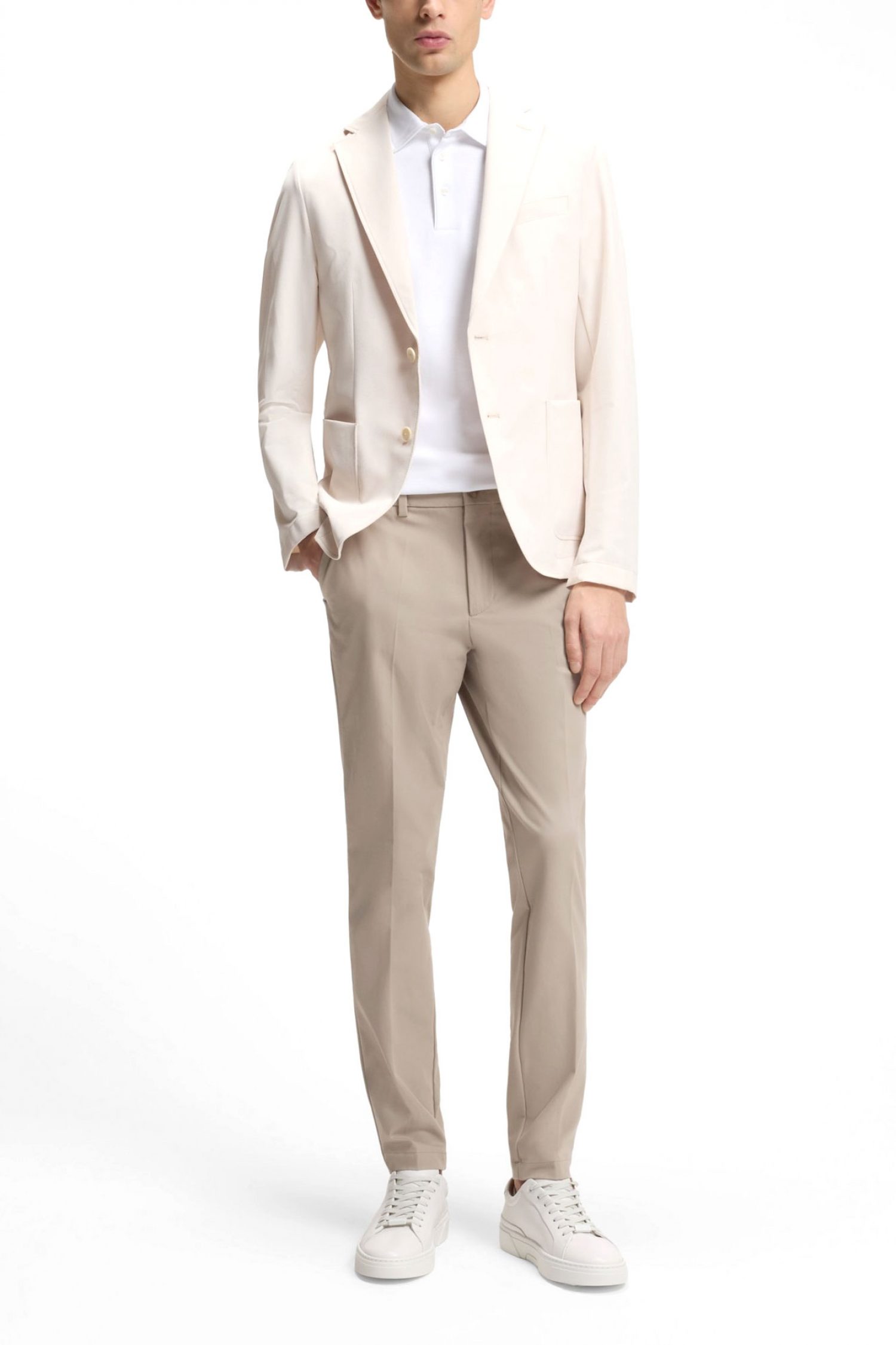 BOSS POLO SLIM FIT PALOSH 30 ΛΕΥΚΟ