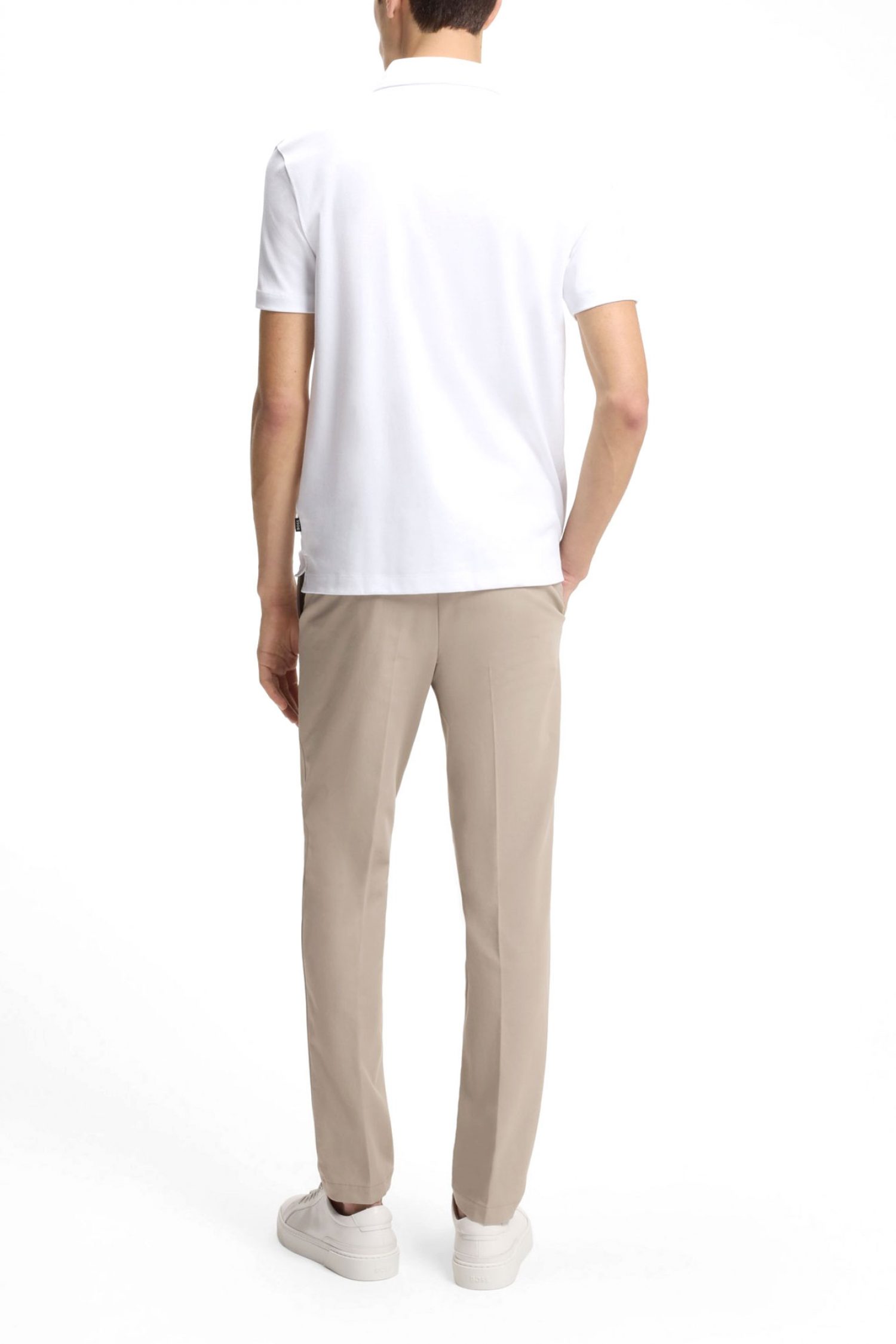 BOSS POLO SLIM FIT PALOSH 30 ΛΕΥΚΟ