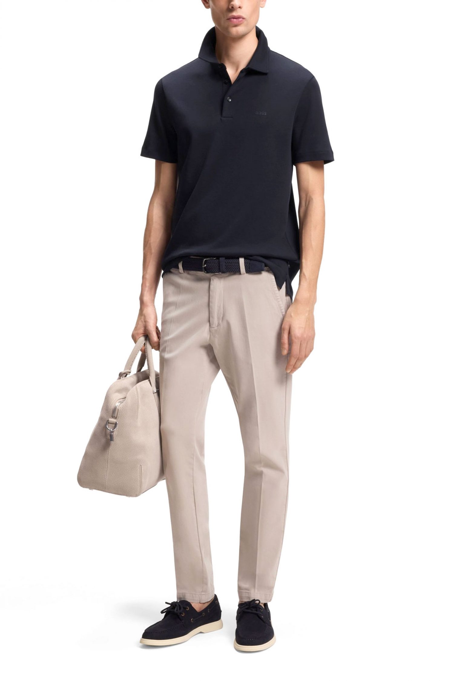 BOSS POLO SLIM FIT PALOSH 30 ΜΠΛΕ