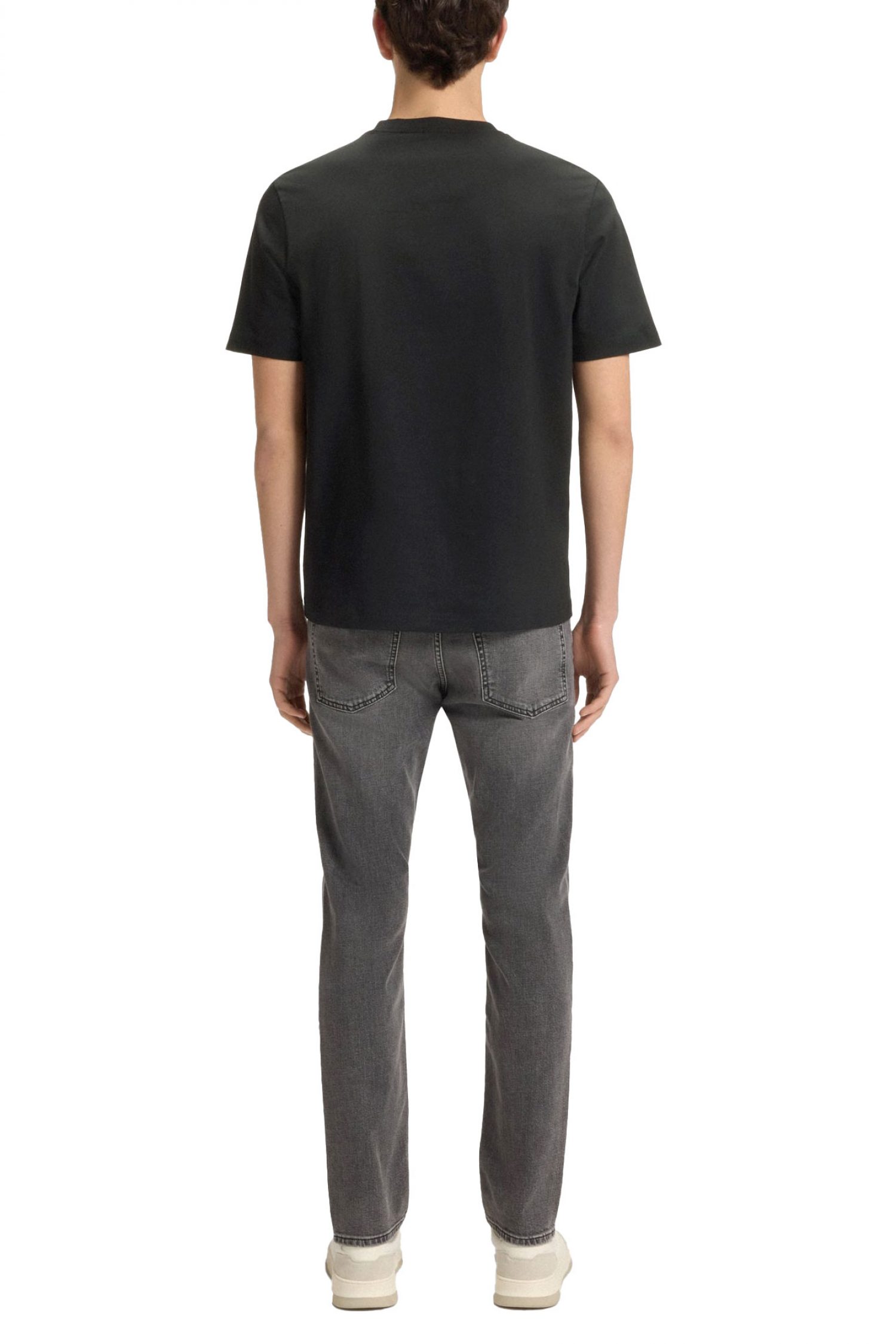 BOSS CASUAL T-SHIRT TCHUP ΜΑΥΡΟ