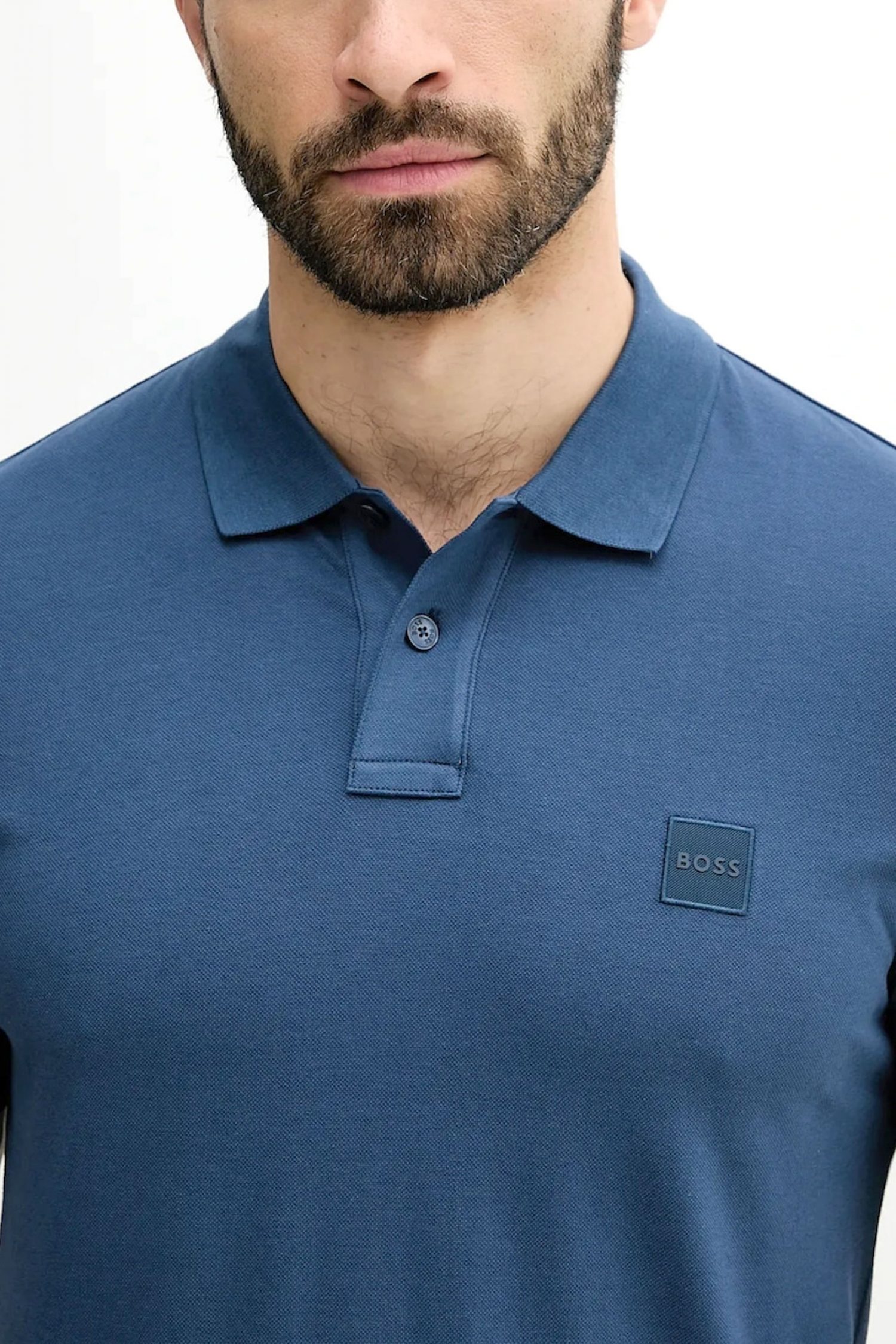 BOSS CASUAL POLO SLIM FIT PASSENGER ΡΑΦ ΜΠΛΕ