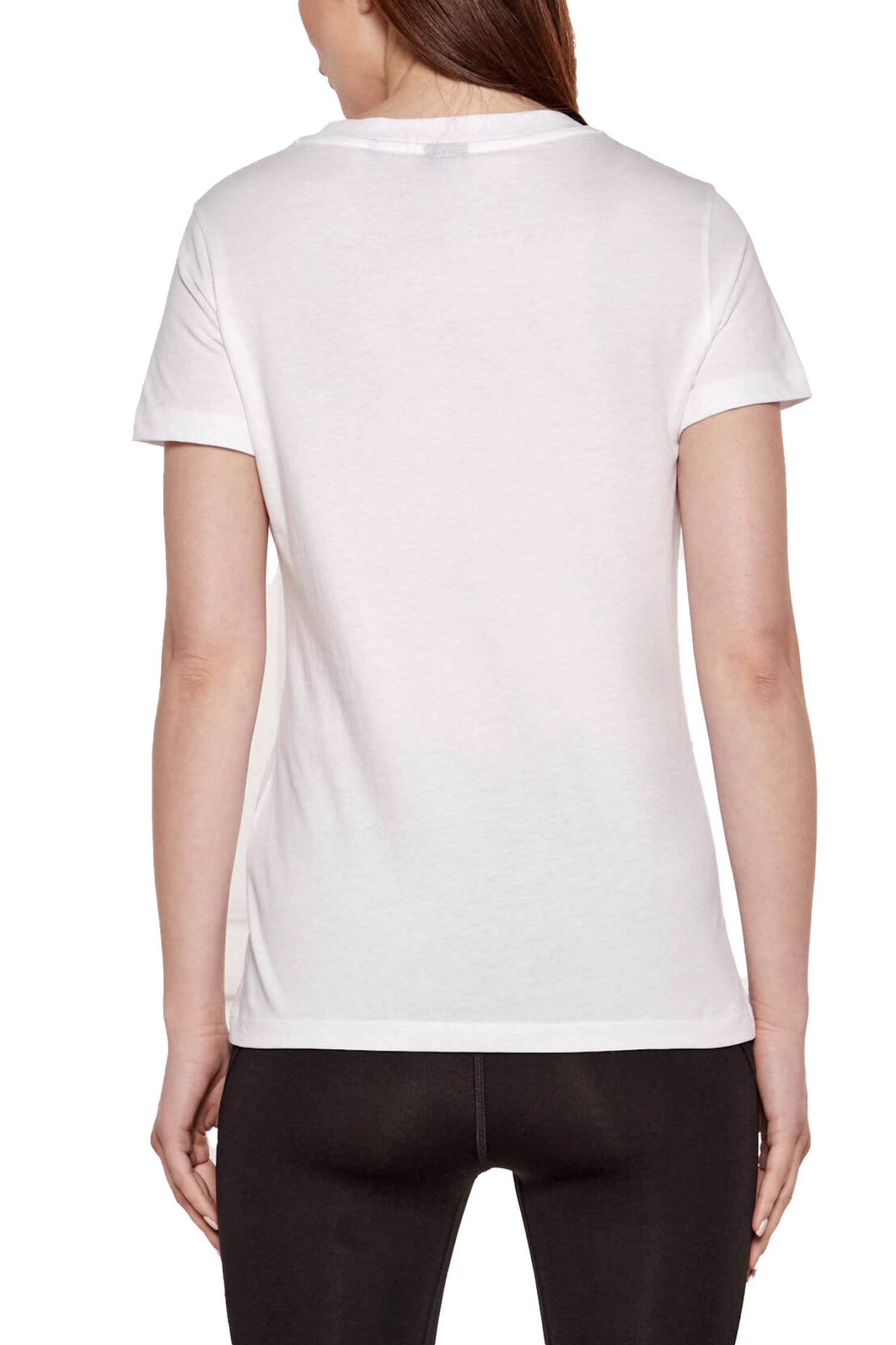 BOSS CASUAL T-SHIRT C_ESOGO_2_MA_CRYSTAL LOGO ΣΤΡΑΣ ΕΚΡΟΥ