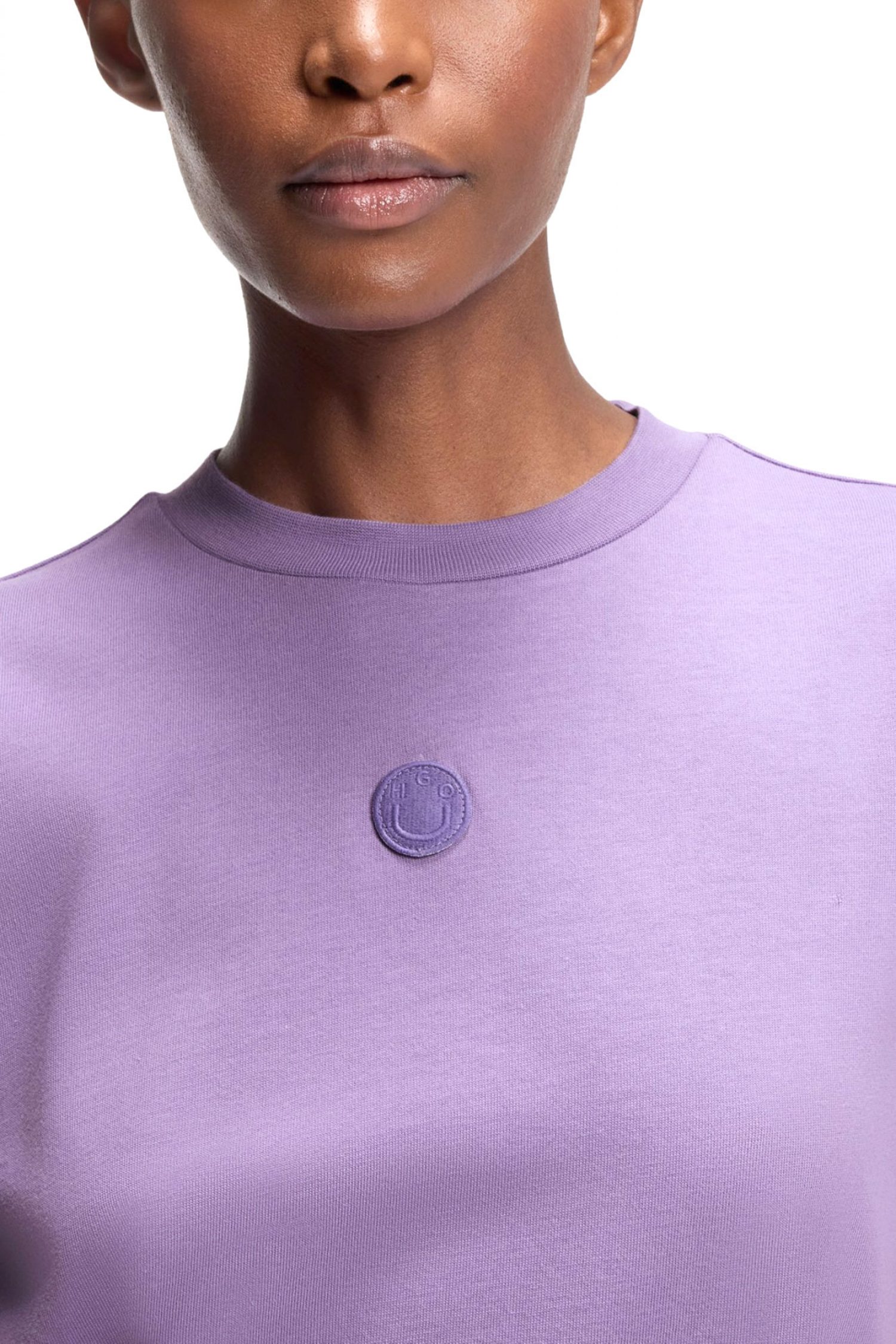 HUGO BLUE ΦΟΡΕΜΑ MIDI NALLE_B LOGO ΑΝΟΙΓΜΑΤΑ ΚΑΤΩ ΜΩΒ