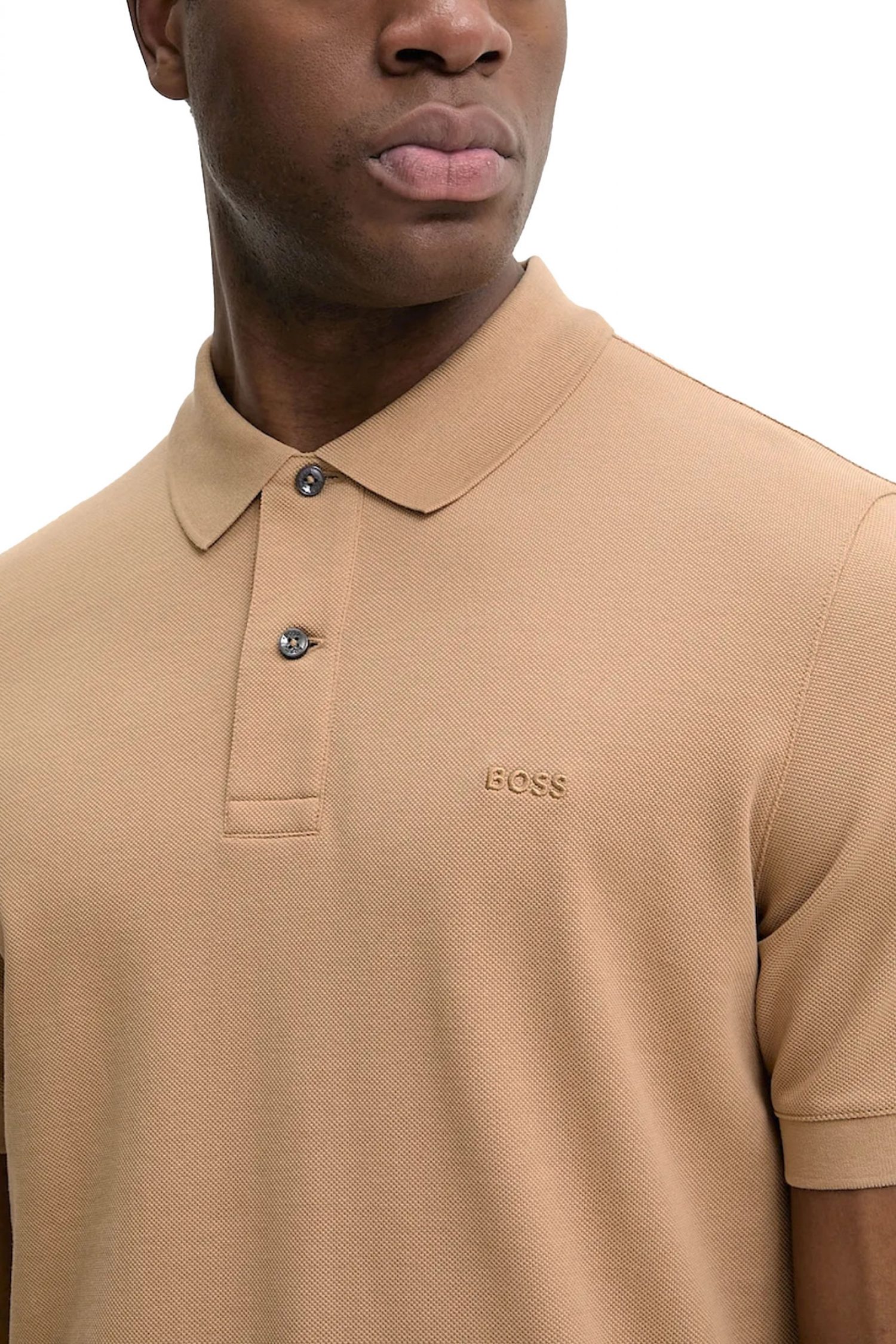 BOSS POLO REGULAR FIT PALLAS ΜΠΕΖ