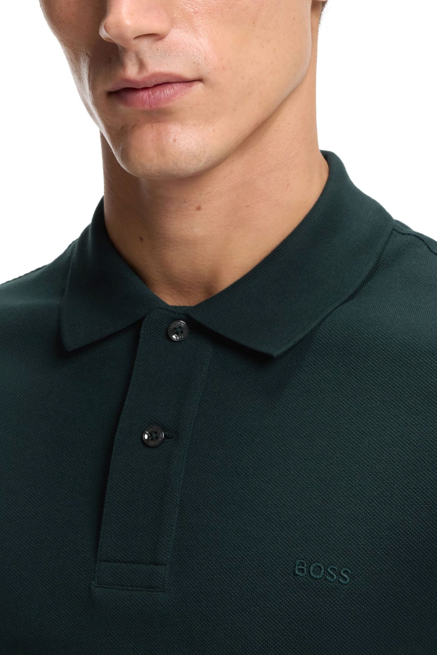 BOSS POLO REGULAR FIT PALLAS ΠΡΑΣΙΝΟ