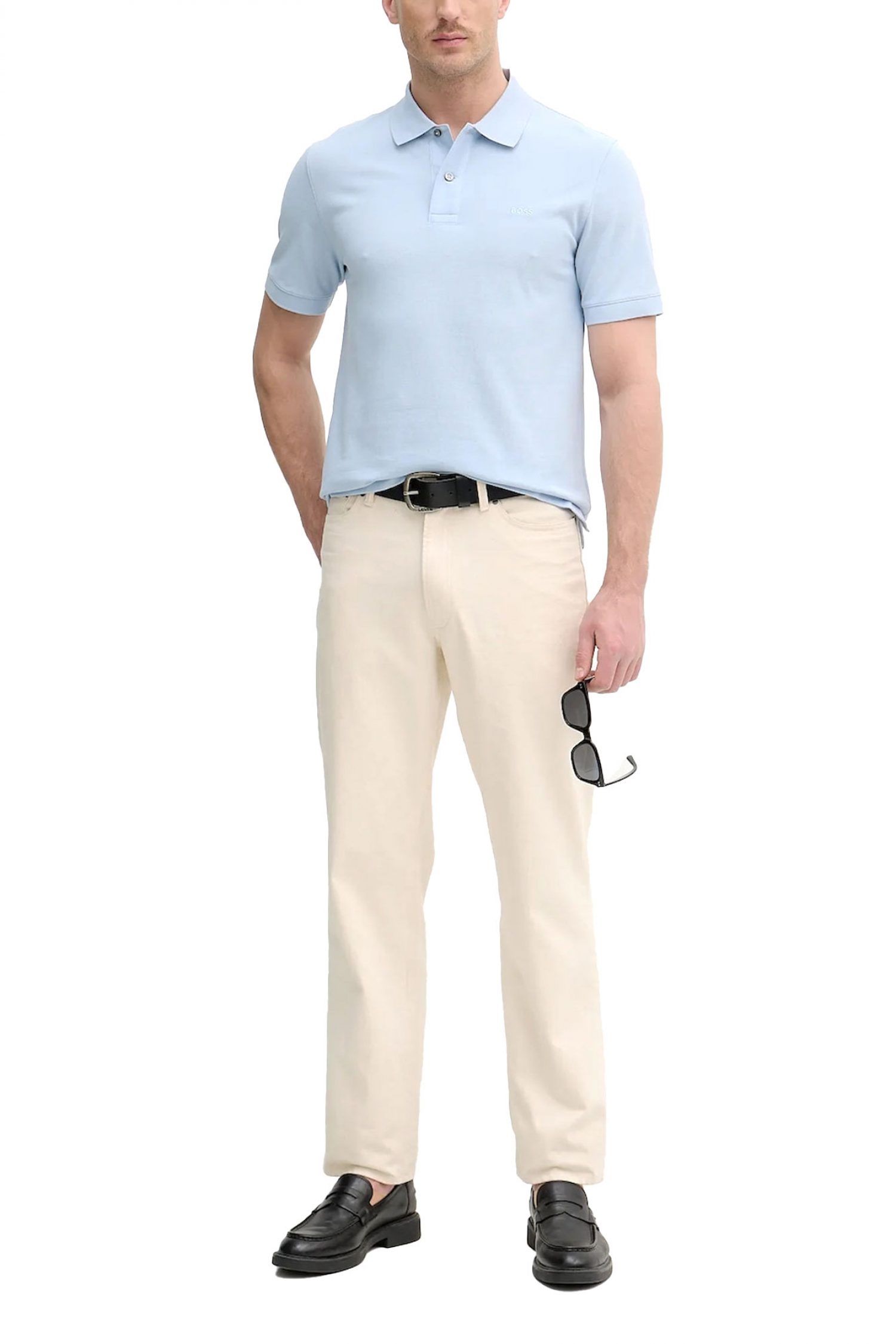 BOSS POLO REGULAR FIT PALLAS ΣΙΕΛ