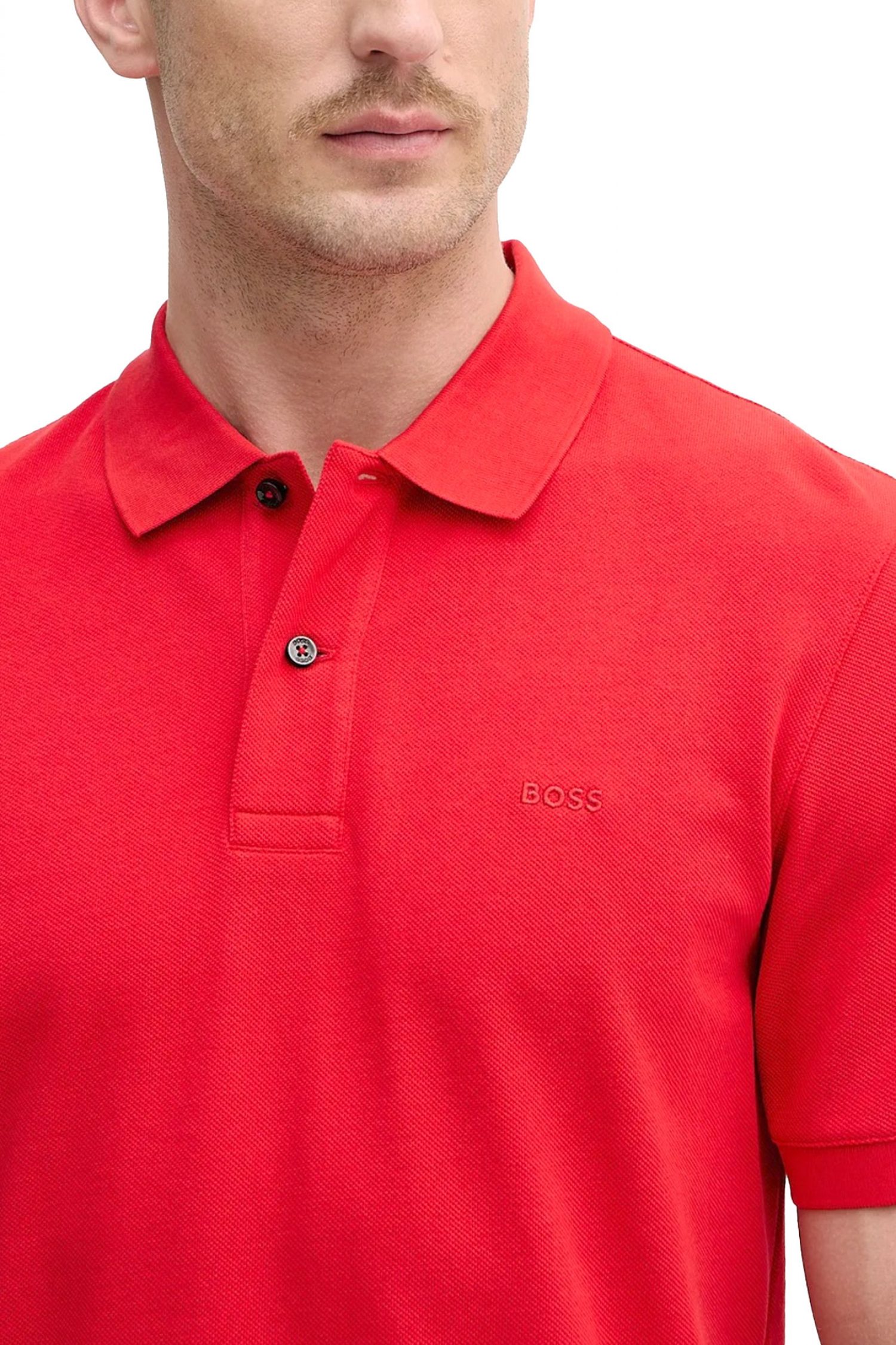 BOSS POLO REGULAR FIT PALLAS ΚΟΡΑΛΙ