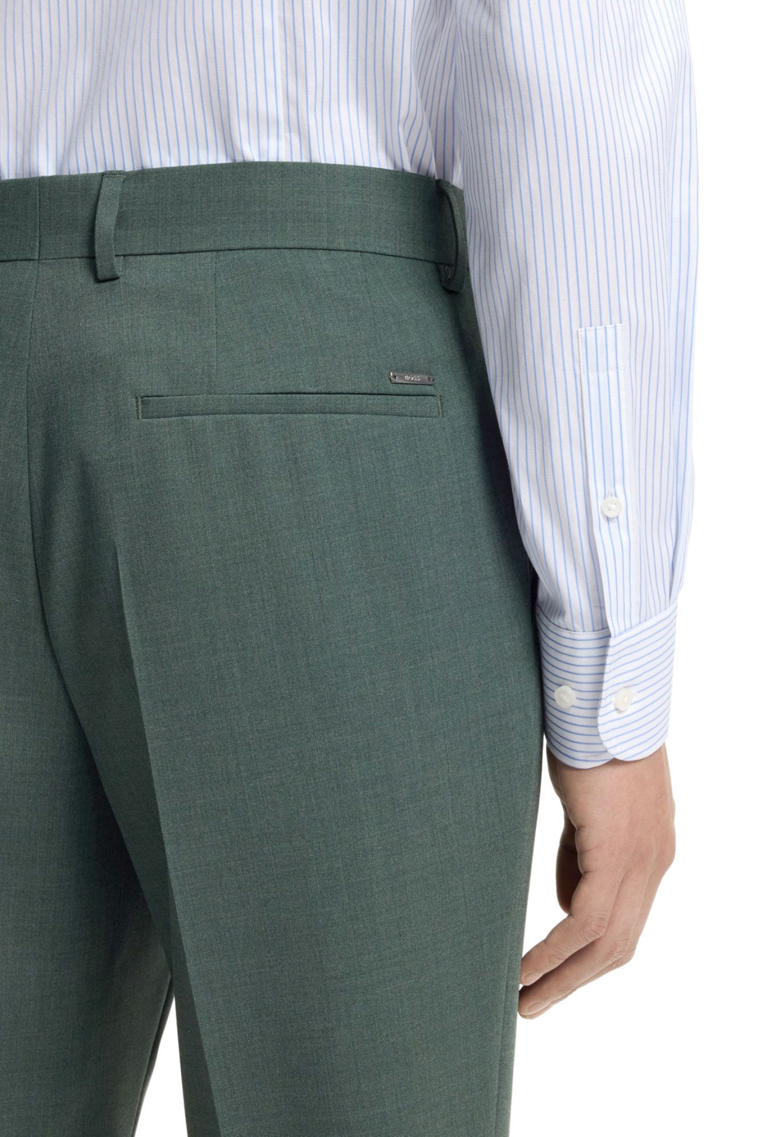 BOSS ΠΑΝΤΕΛΟΝΙ ΚΟΣΤΟΥΜΙΟΥ SLIM FIT H-GENIUS-253 ΠΡΑΣΙΝΟ