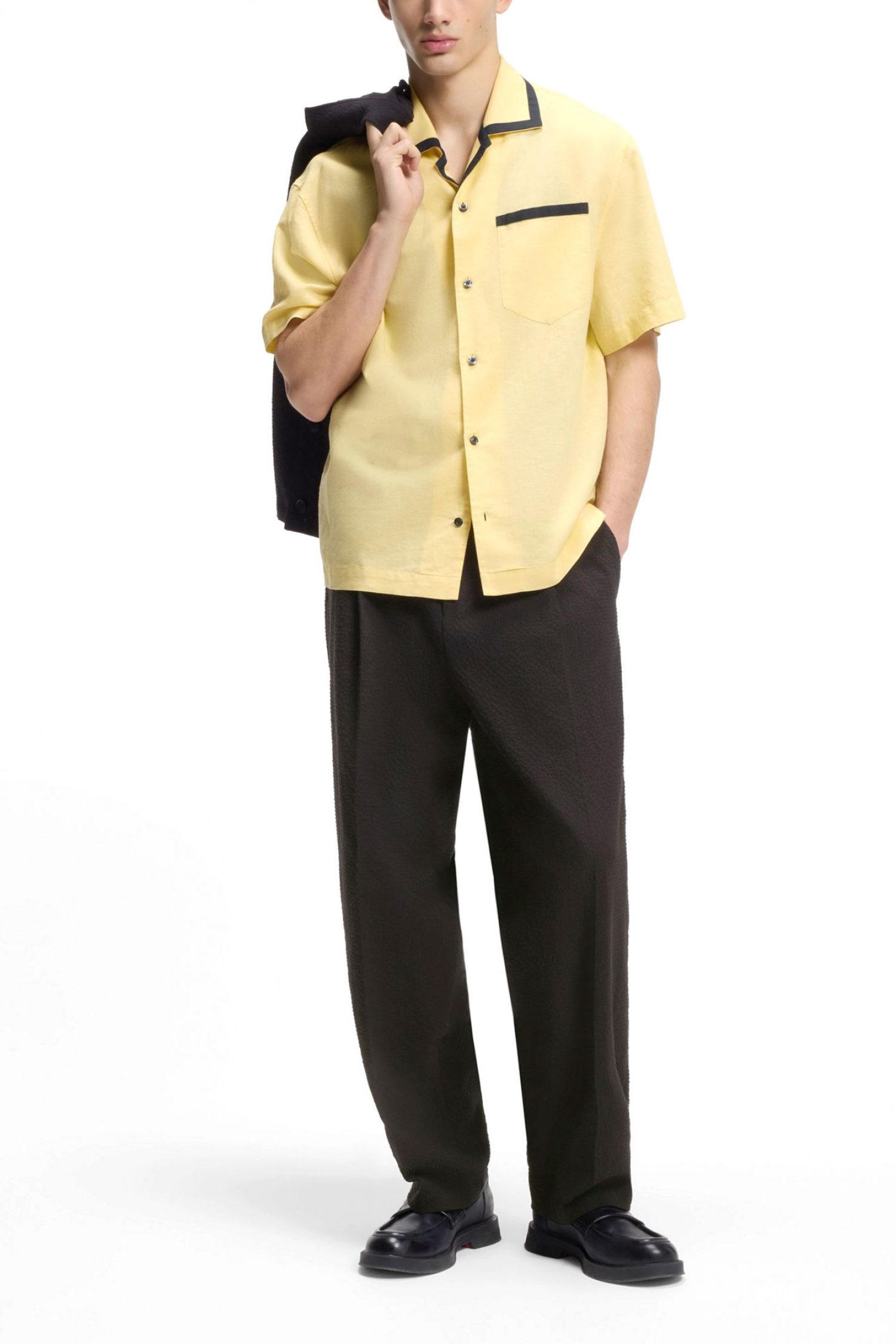 HUGO ΠΑΝΤΕΛΟΝΙ TARI262X ΤΣΕΠΕΣ ΠΙΕΤΕΣ ΜΑΥΡΟ φωτογραφία