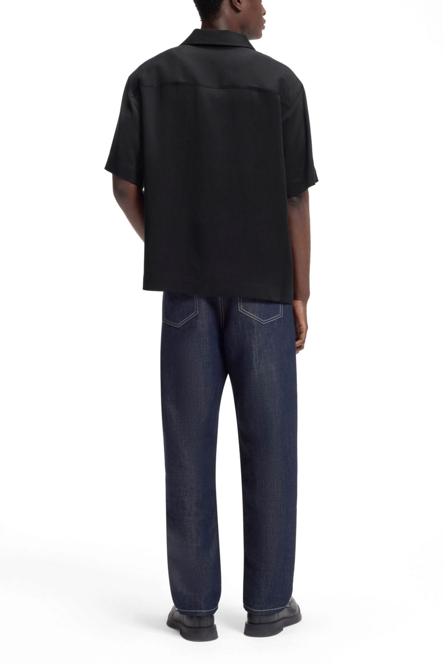 HUGO ΠΟΥΚΑΜΙΣΟ ΚΟΝΤΟΜΑΝΙΚΟ ESPINO LOGO ΜΑΥΡΟ φωτογραφία