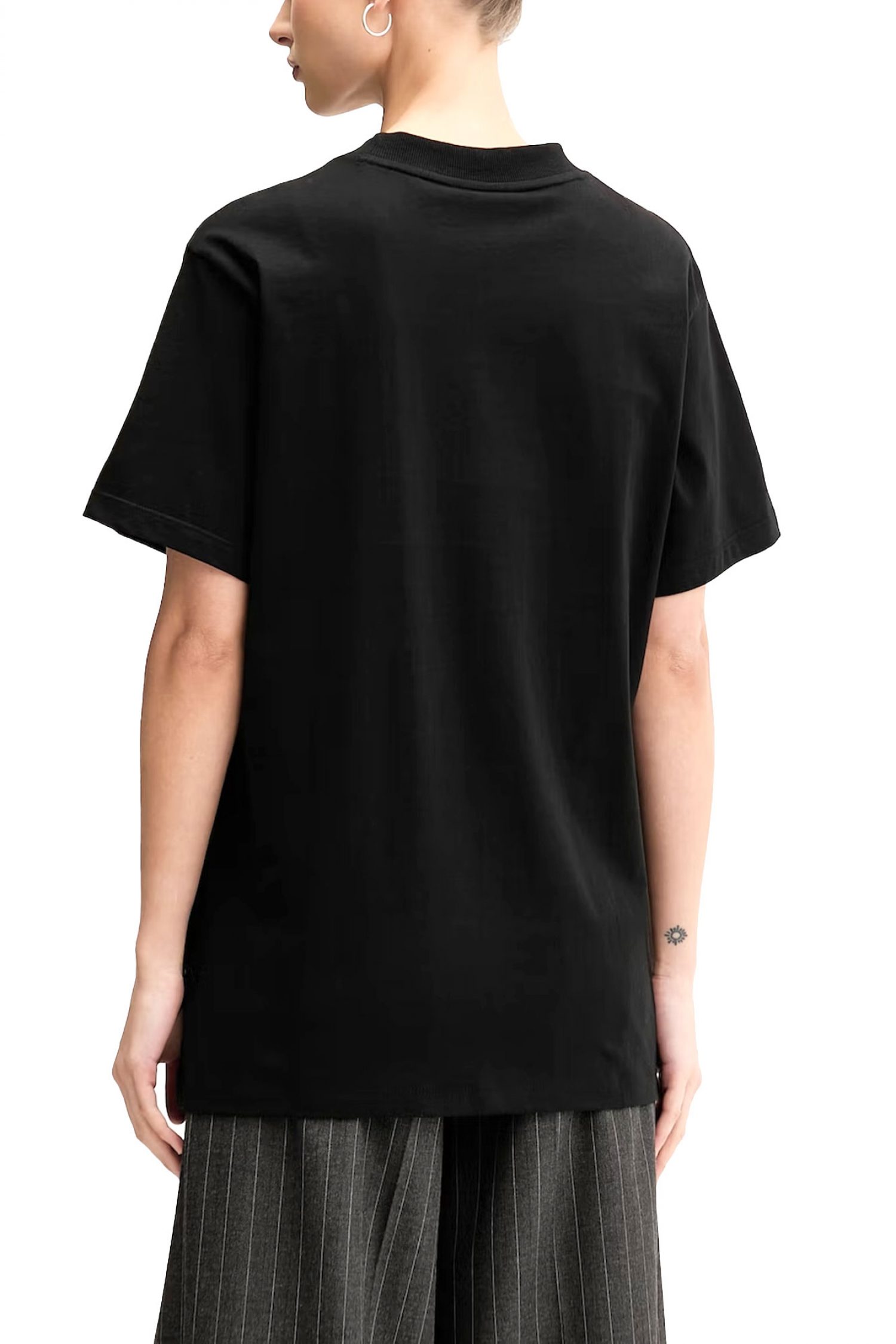 HUGO BLUE T-SHIRT VINTAGE TEE_B_8 LOGO ΜΑΥΡΟ