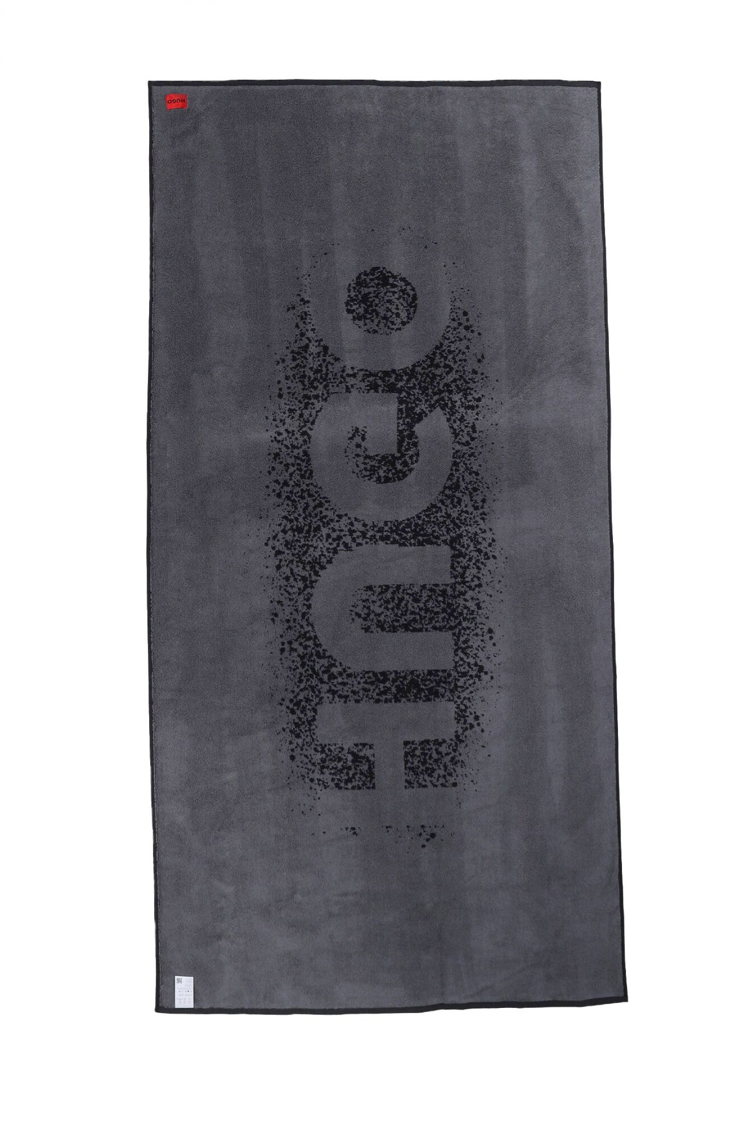 HUGO ΠΕΤΣΕΤΑ ΘΑΛΑΣΣΗΣ SPRAY LOGO_TOWEL ΜΑΥΡΟ φωτογραφία