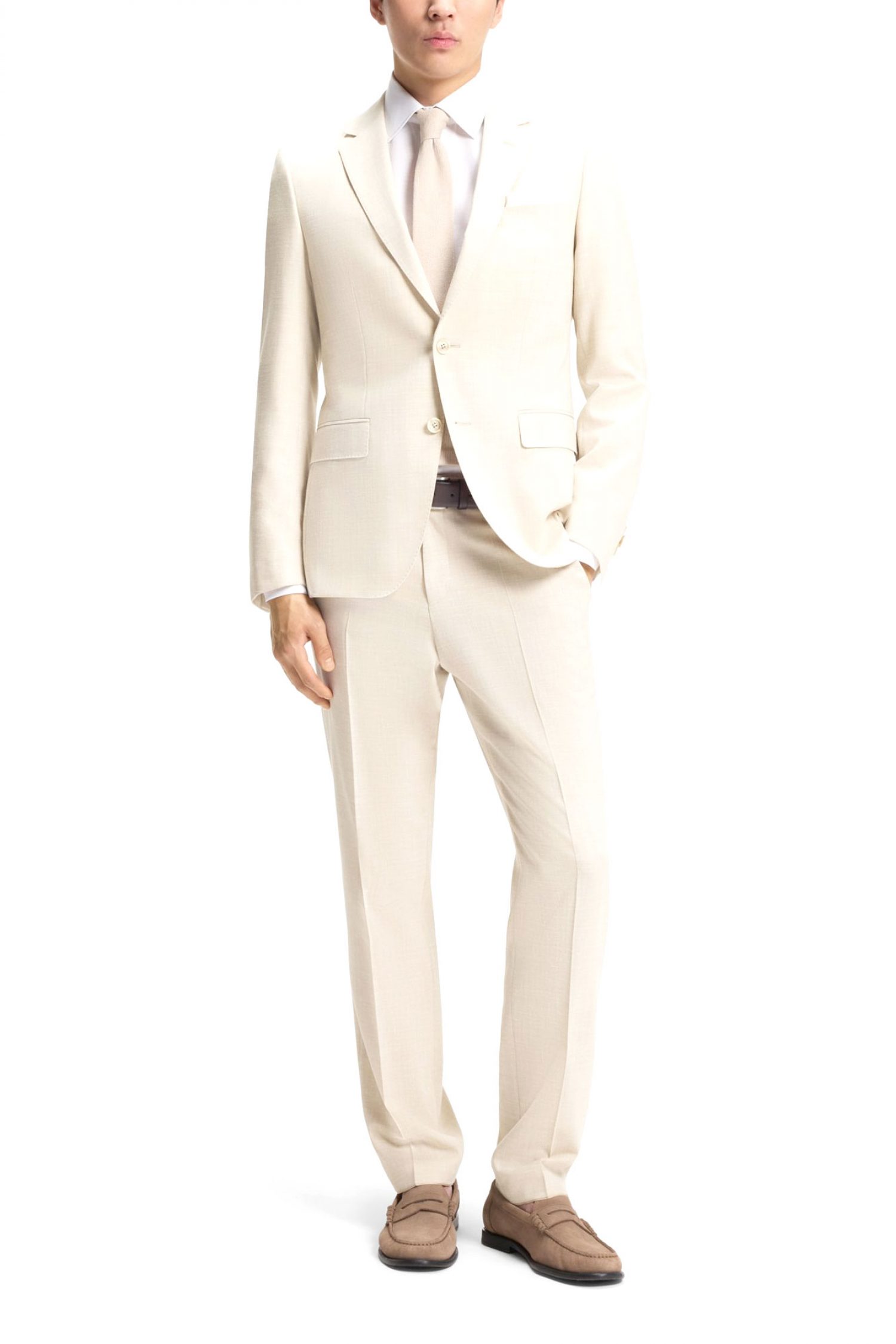 BOSS ΚΟΣΤΟΥΜΙ BI-STRETCH H-HUGE-2PCS-253 ΜΠΕΖ