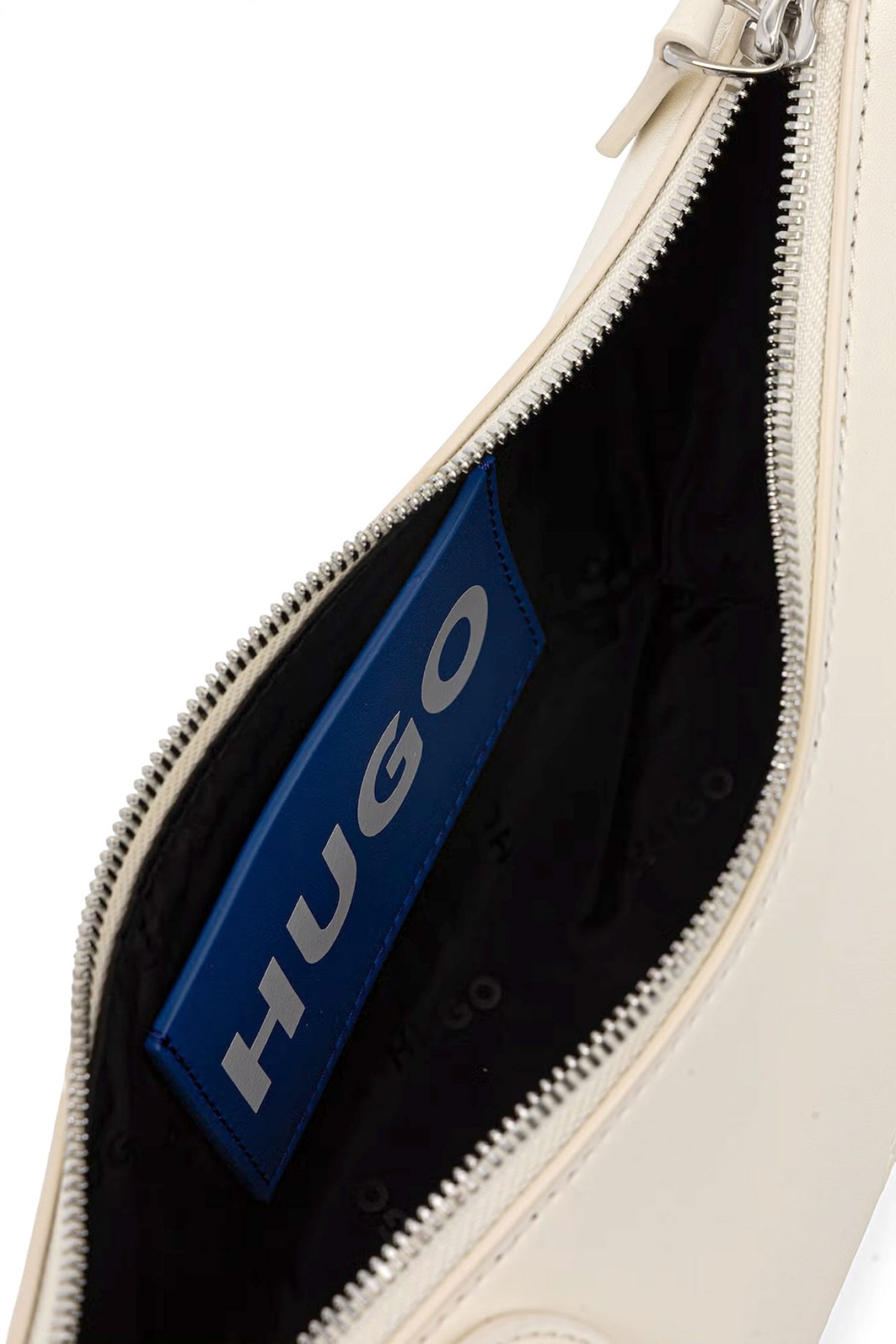 HUGO BLUE ΤΣΑΝΤΑ ΩΜΟΥ TWILA_SHOULDER BAG LOGO ΕΚΡΟΥ