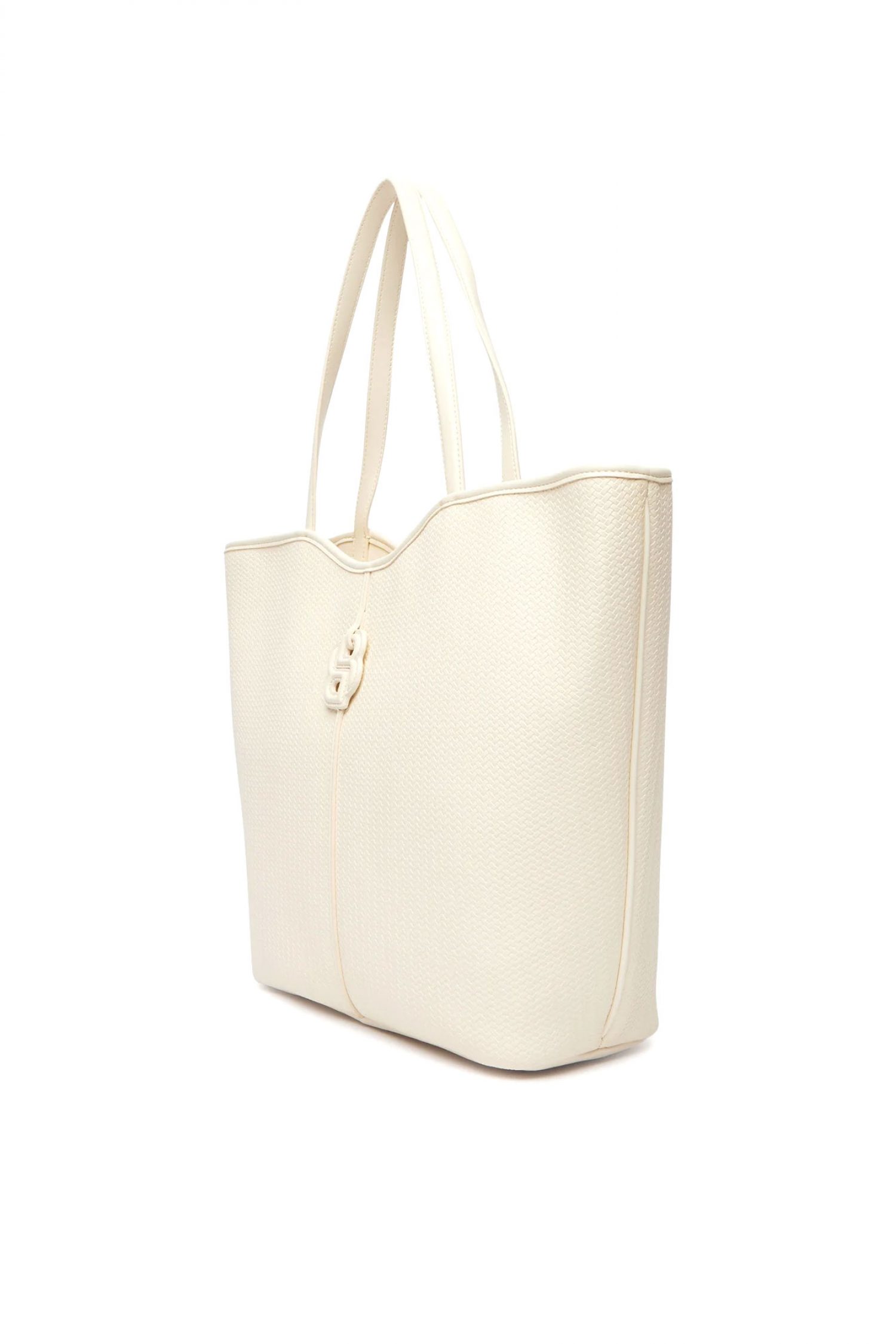 BOSS ΤΣΑΝΤΑ ΩΜΟΥ ANETT NEW BIG TOTE W LOGO ΕΚΡΟΥ