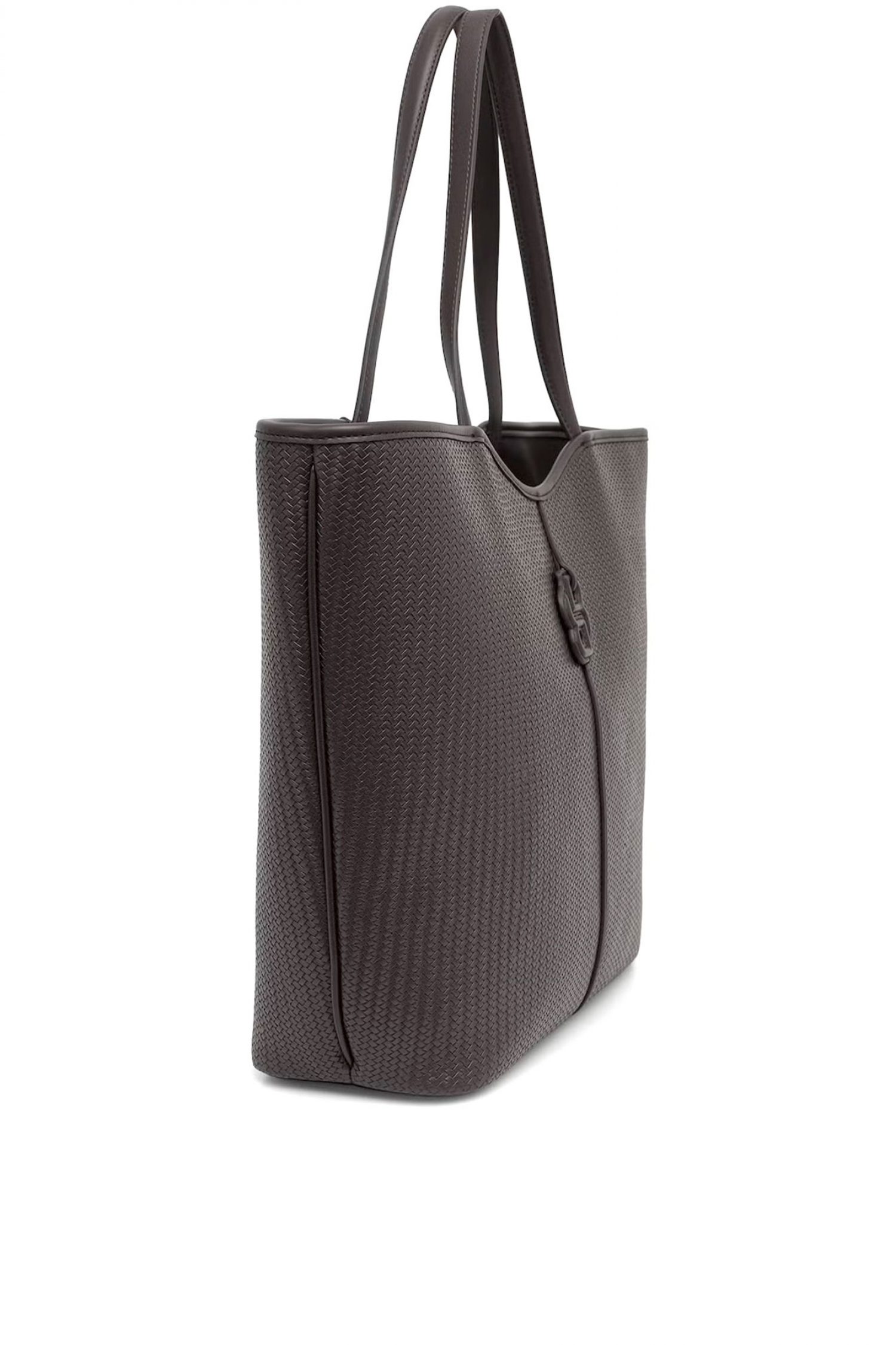 BOSS ΤΣΑΝΤΑ ΩΜΟΥ ANETT NEW BIG TOTE W LOGO ΣΚΟΥΡΟ ΚΑΦΕ