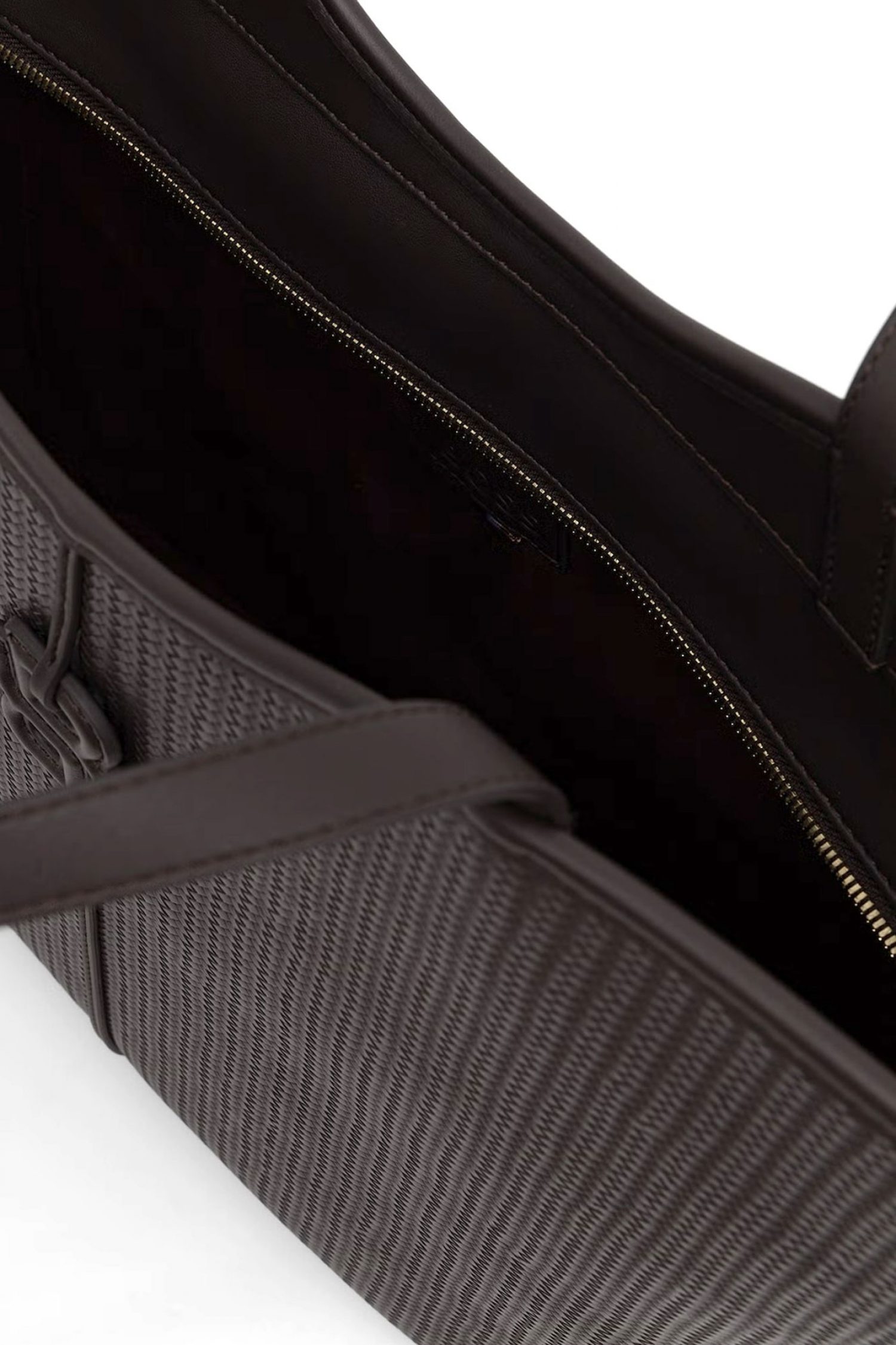 BOSS ΤΣΑΝΤΑ ΩΜΟΥ ANETT NEW BIG TOTE W LOGO ΣΚΟΥΡΟ ΚΑΦΕ