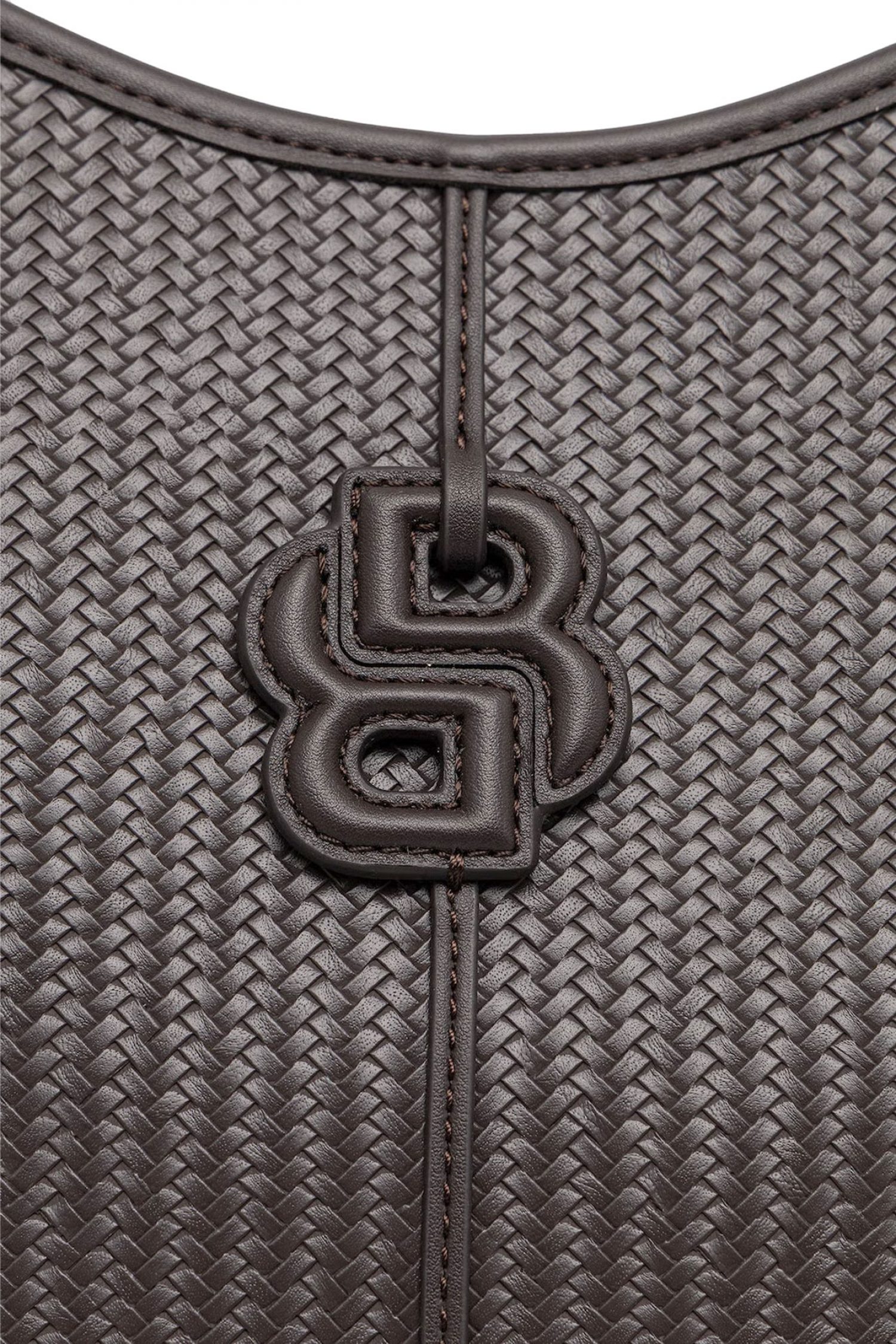 BOSS ΤΣΑΝΤΑ ΩΜΟΥ ANETT NEW BIG TOTE W LOGO ΣΚΟΥΡΟ ΚΑΦΕ