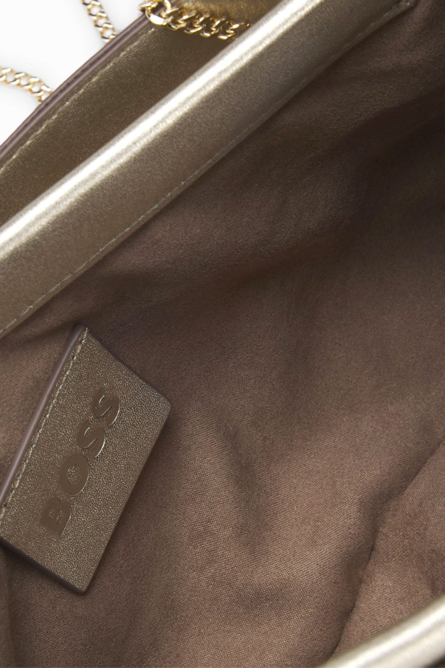 BOSS ΤΣΑΝΤΑ ΦΑΚΕΛΟΣ/CROSSBODY ΔΕΡΜΑ REVERS CLUTCH L ΧΡΥΣΟ φωτογραφία