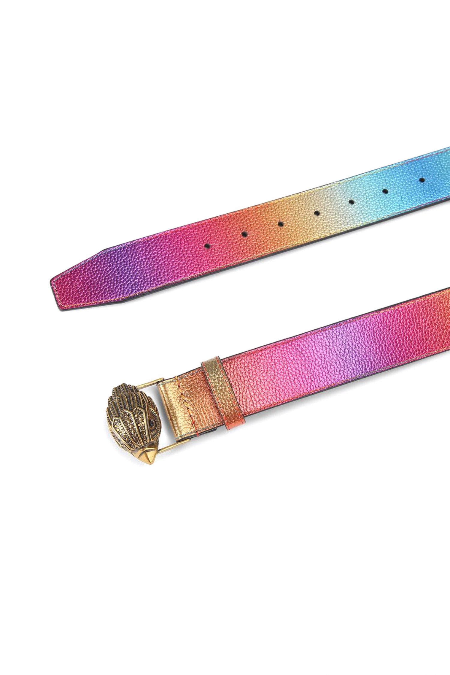 KURT GEIGER ΖΩΝΗ ΚΕNSINGTON 38 BELT LOGO METAΛΛΙΚΑ ΧΡΩΜΑΤΑ/ΠΟΛΥΧΡΩΜΟ φωτογραφία