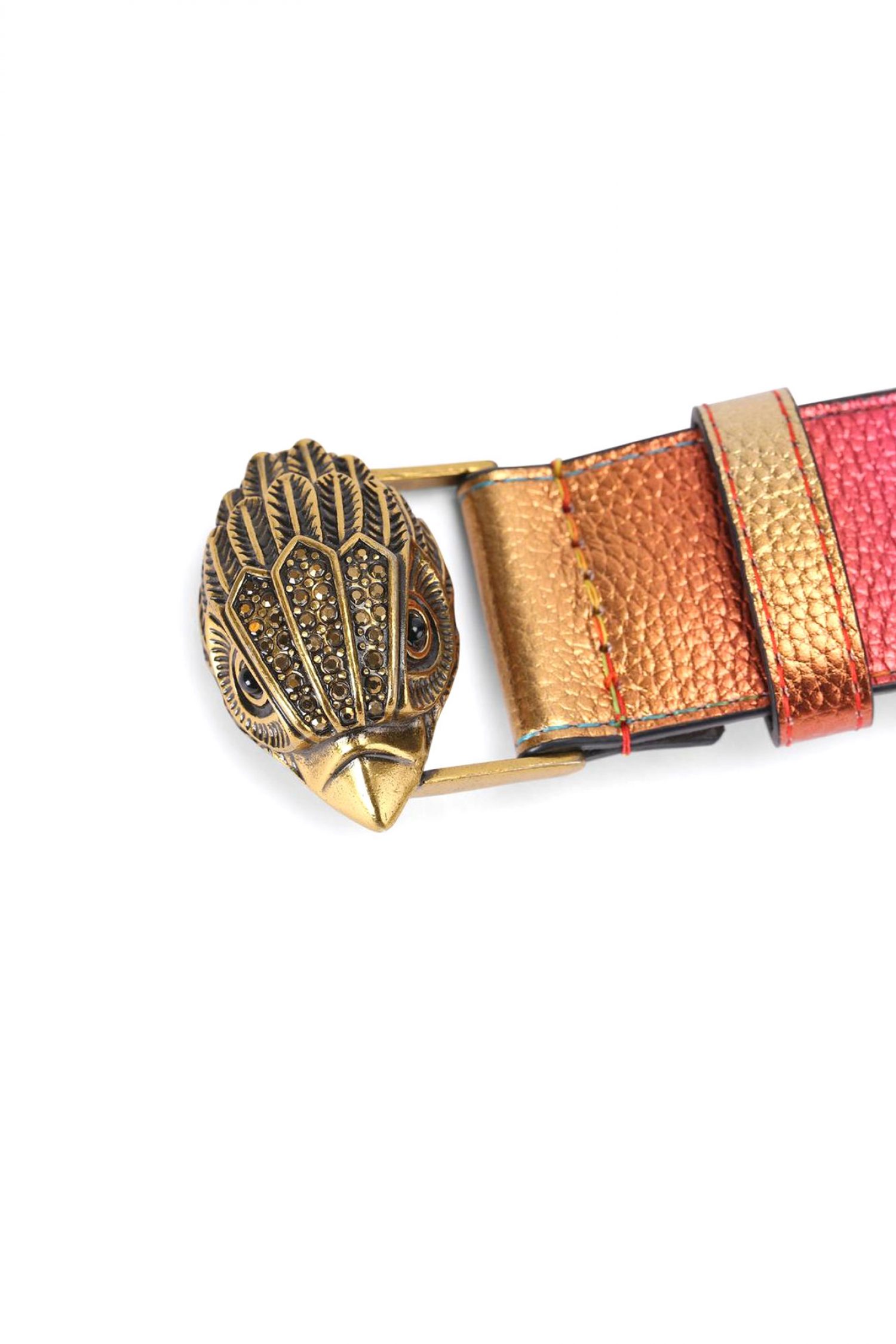 KURT GEIGER ΖΩΝΗ ΚΕNSINGTON 38 BELT LOGO METAΛΛΙΚΑ ΧΡΩΜΑΤΑ/ΠΟΛΥΧΡΩΜΟ φωτογραφία