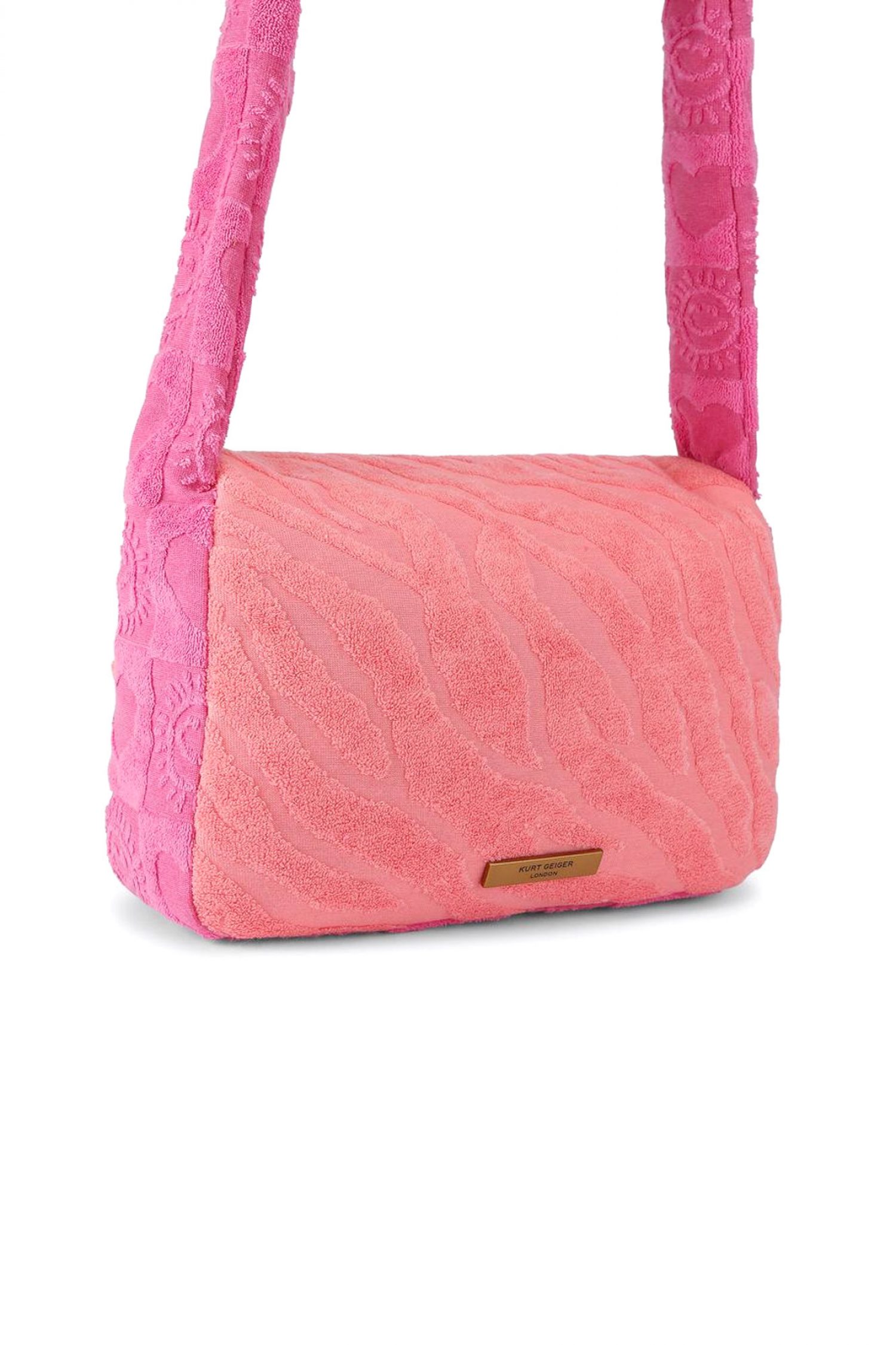 KURT GEIGER ΤΣΑΝΤΑ ΩΜΟΥ ΚENSINGTON KNOT SHOULDER ΑΝΑΓΛΥΦΑ ΣΧΕΔΙΑ LOGO ΠΟΛΥΧΡΩΜΟ